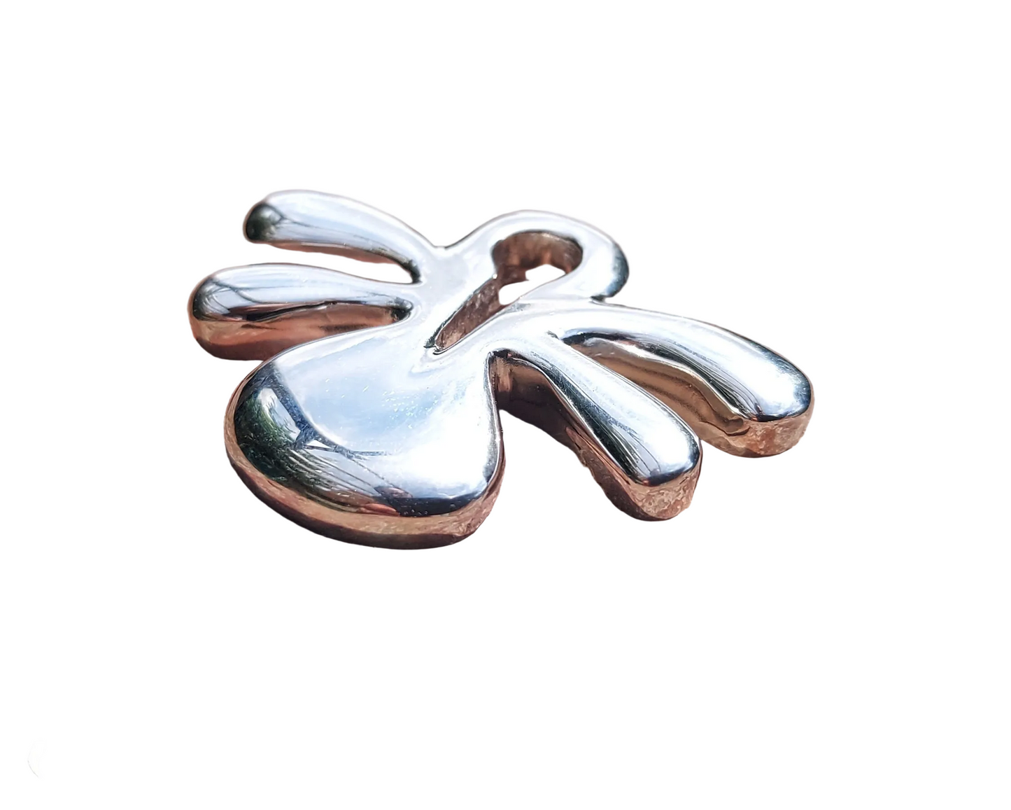 URCHIN Jewellery-'Smooth Tsuba' Solid Silver Pendant. Hallmarked. Hand Made in the UK. Choice of Cord.