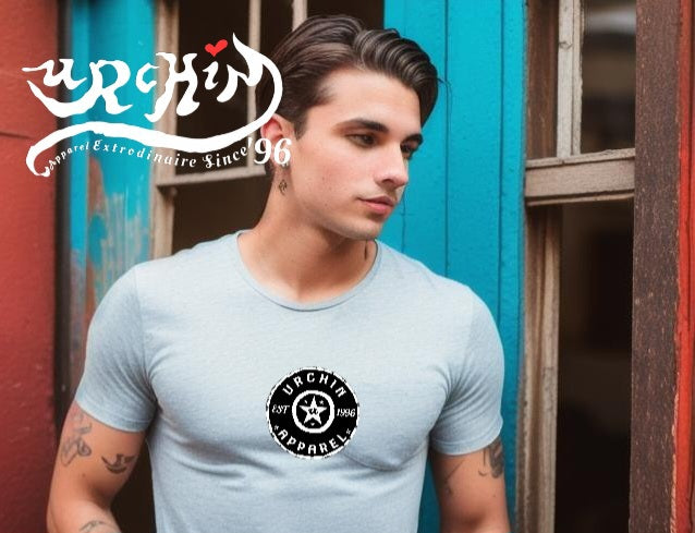 URCHIN 'Urchin Apparel U Star' B &W Logo. Choice of Colours. Unisex.