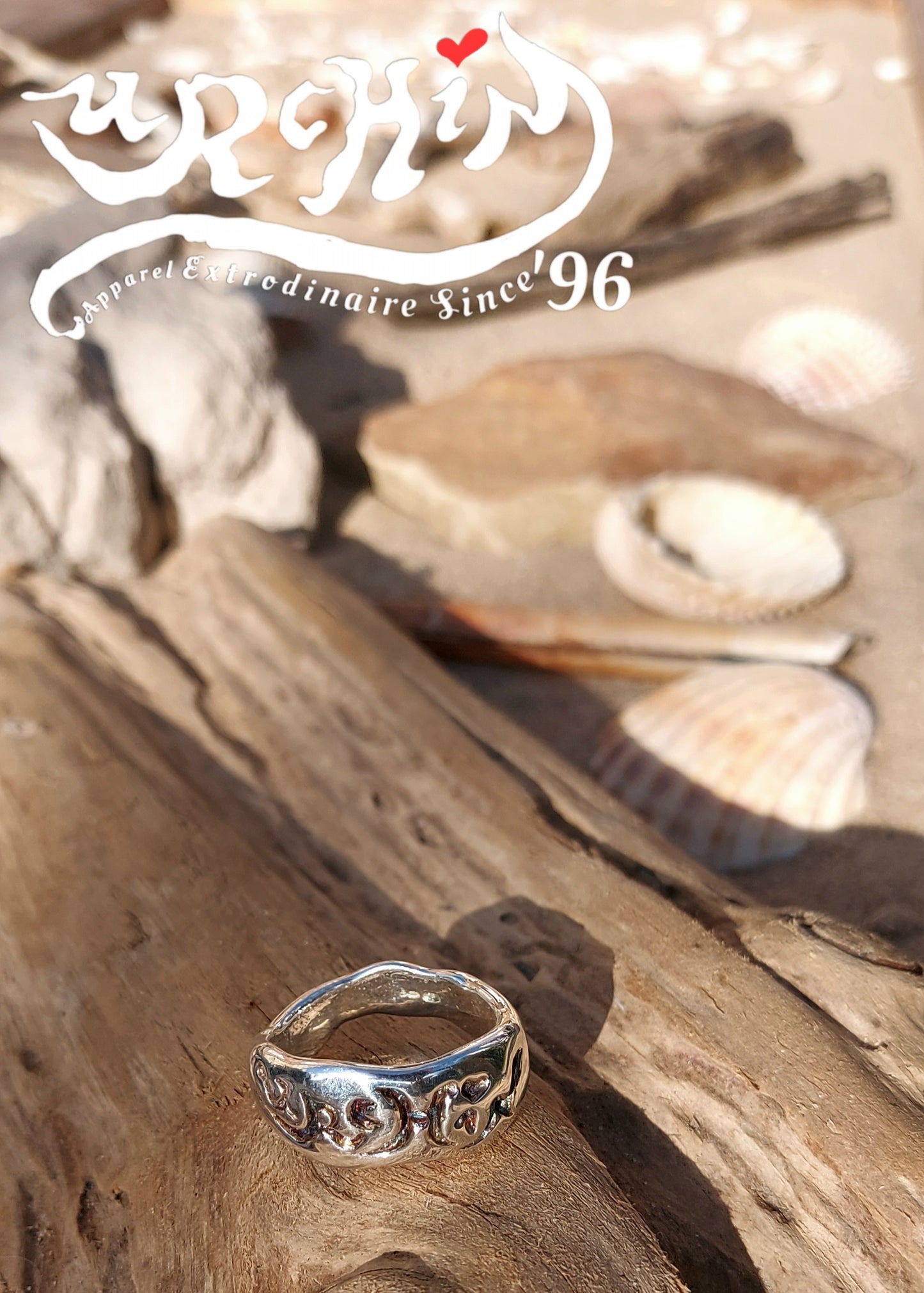 URCHIN Jewellery - 'Skinny' Urchin Logo Ring. Hallmarked. Handmade in the UK. Choice of Custom Sizes available.