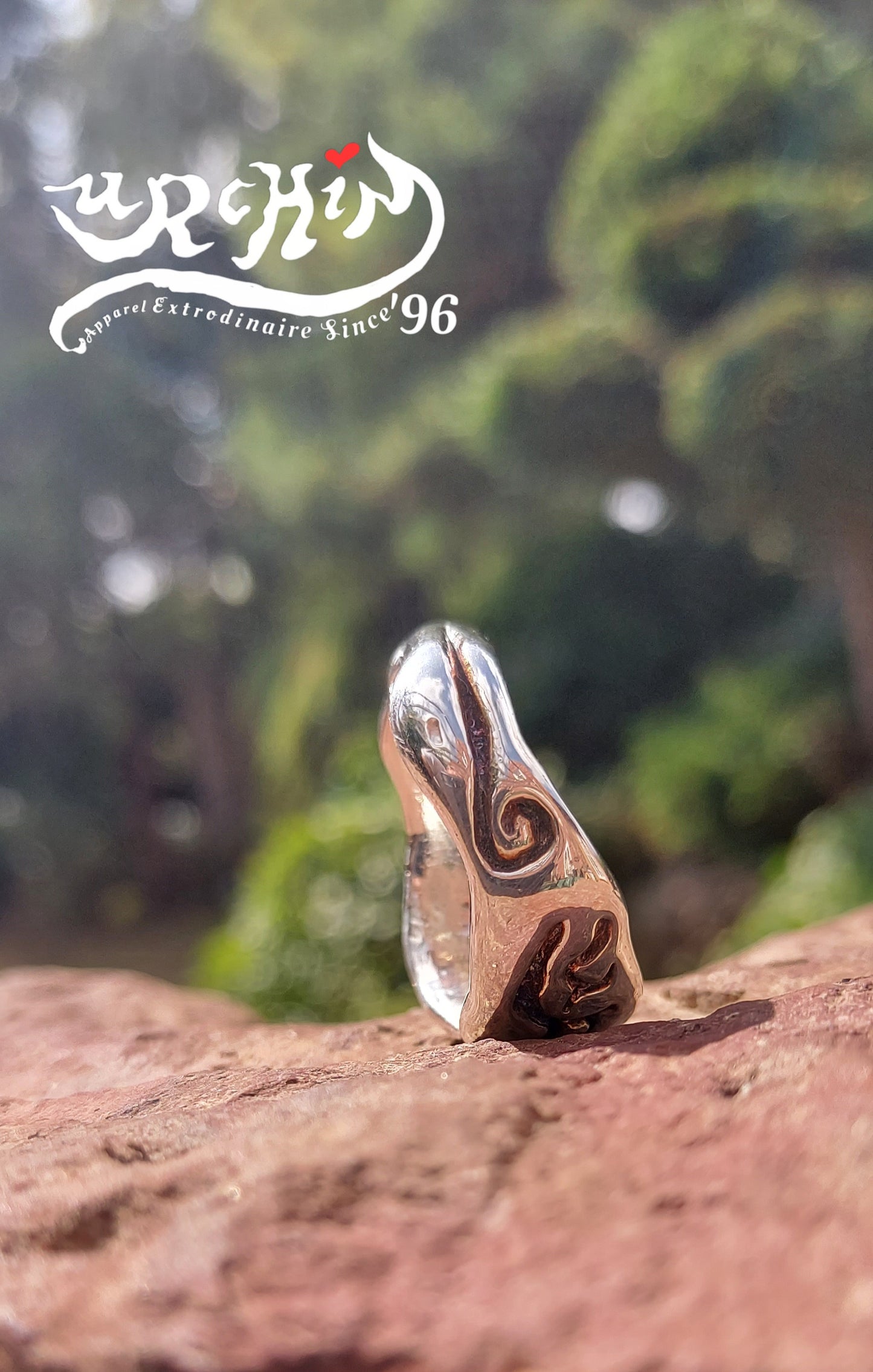 URCHIN Jewellery - 'Skinny' Urchin Logo Ring. Hallmarked. Handmade in the UK. Choice of Custom Sizes available.