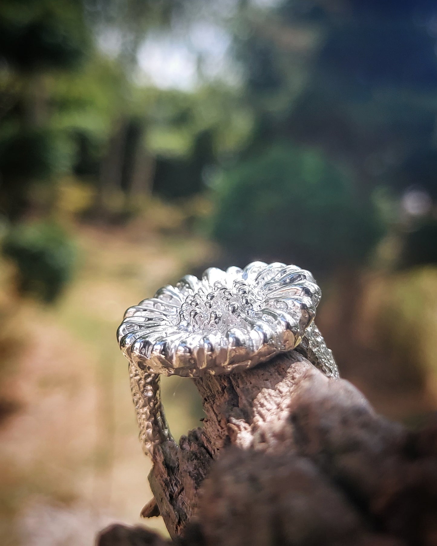 URCHIN Jewellery - 'Daisy' Ring. Hallmarked & Handmade in the UK. Choice of Custom Sizes available.