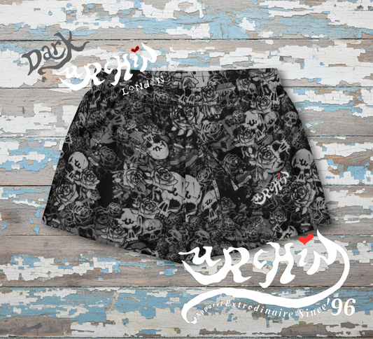 DARK URCHIN SKULL STORM 'NIGHT' Women’s pajama shorts