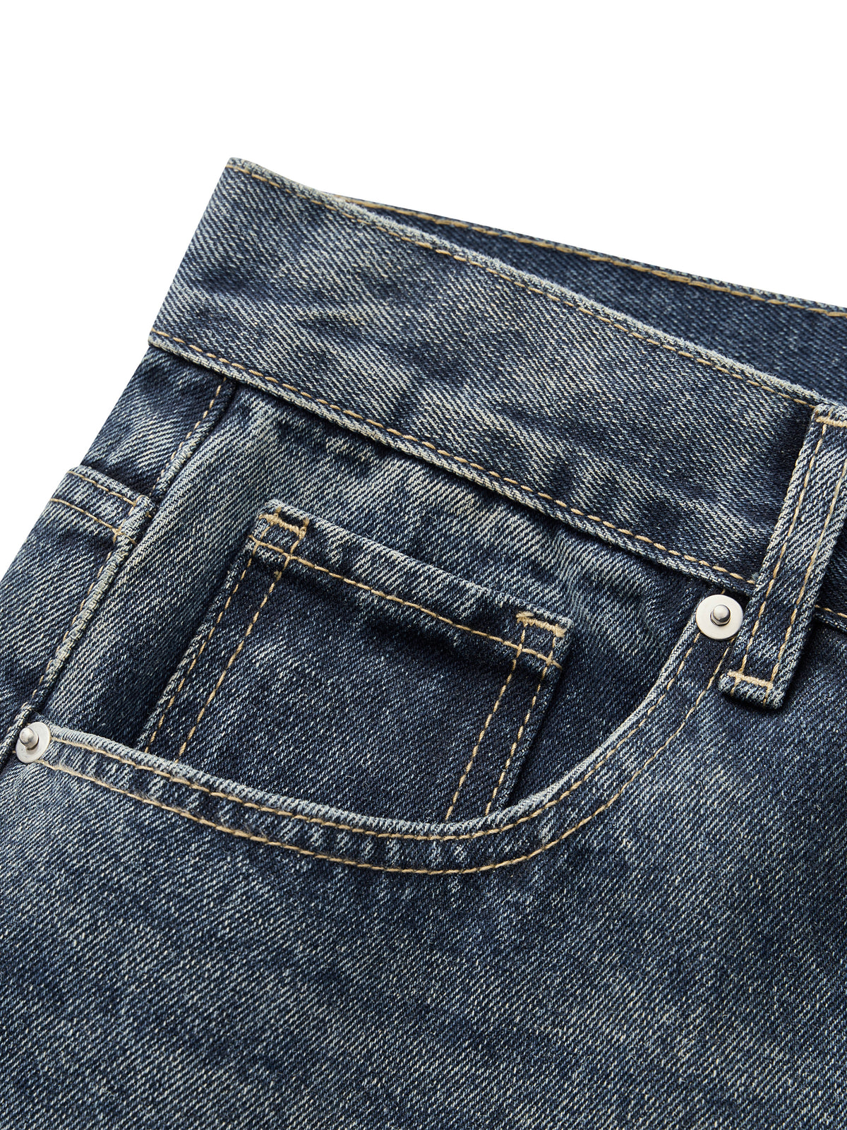 URCHIN Men’s Vintage Wash Straight Leg Denim Urchino's