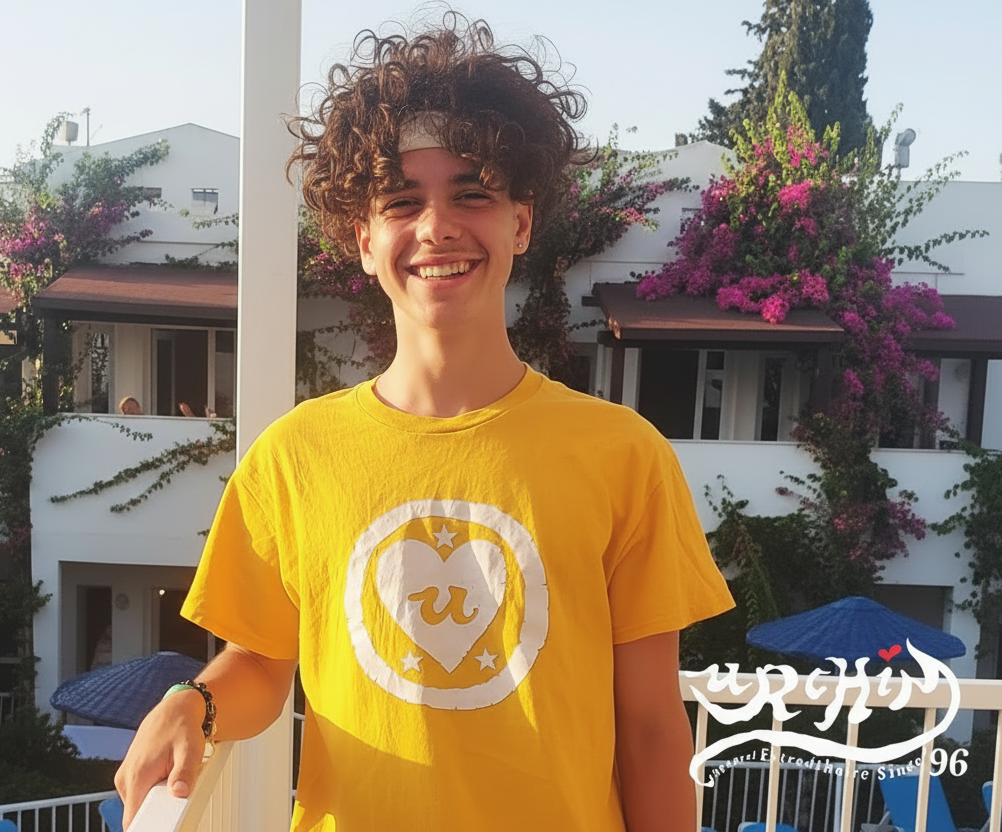 URCHIN-'LOVE U' White Logo. Cotton T Shirt. Choice of Colours. Unisex