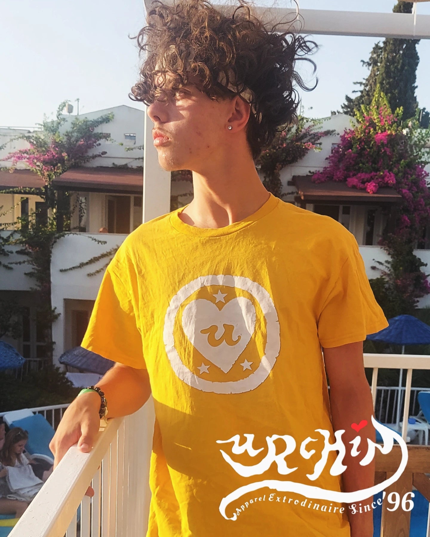URCHIN-'LOVE U' White Logo. Cotton T Shirt. Choice of Colours. Unisex