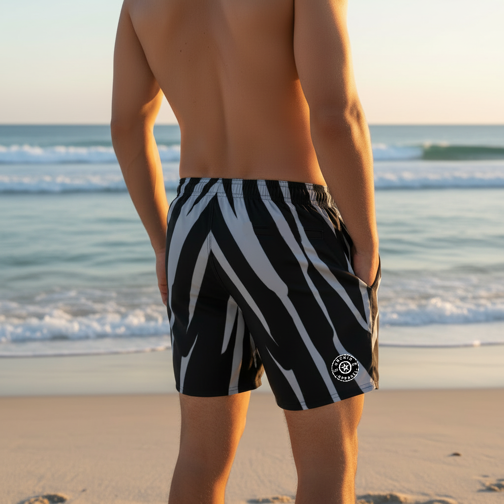 URCHIN RIP WAVE  'SCUBA' Unisex Premium Recycled Swim Trunks.