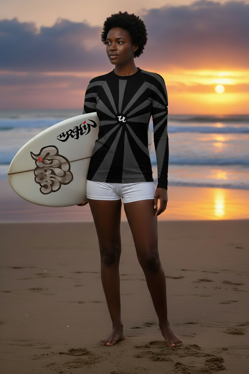 URCHIN-'U RISE' Women's Rash Guard. Choice of Sizes.