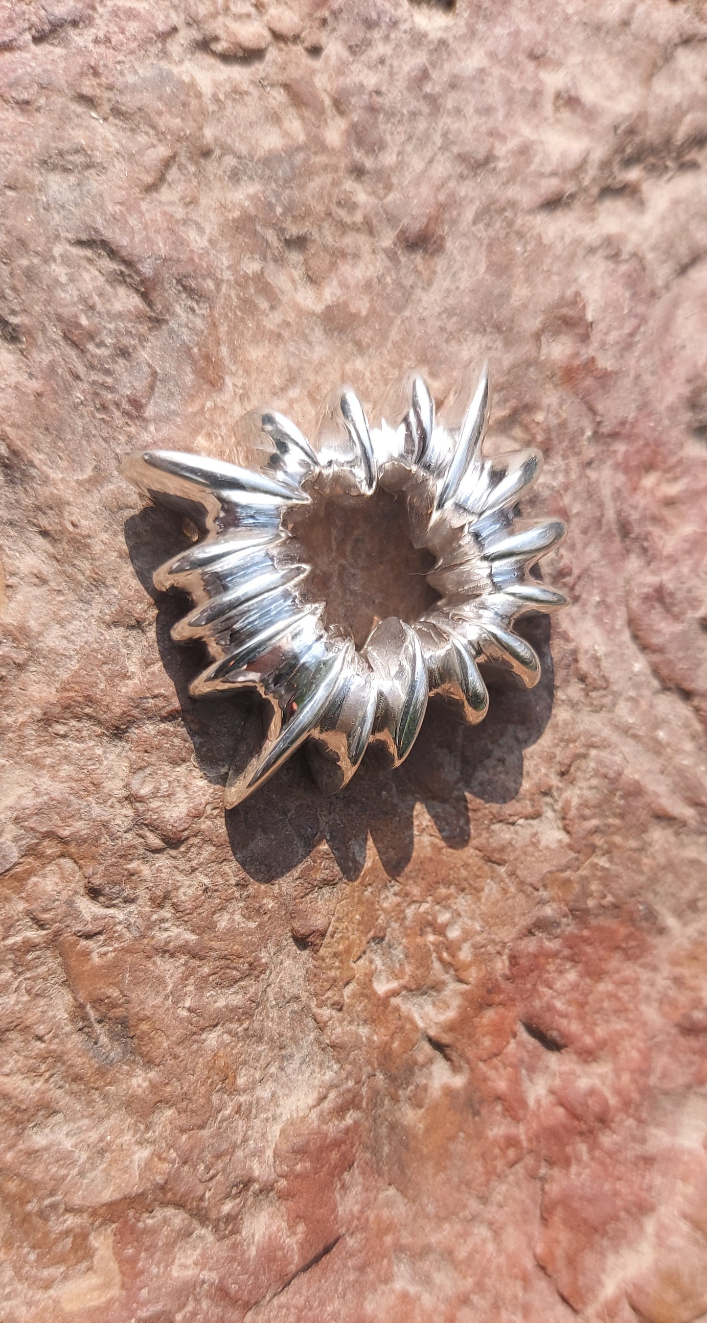 URCHIN Jewellery -'Urchin' Pendant. Solid Silver, Hallmarked. Hand-made in UK.