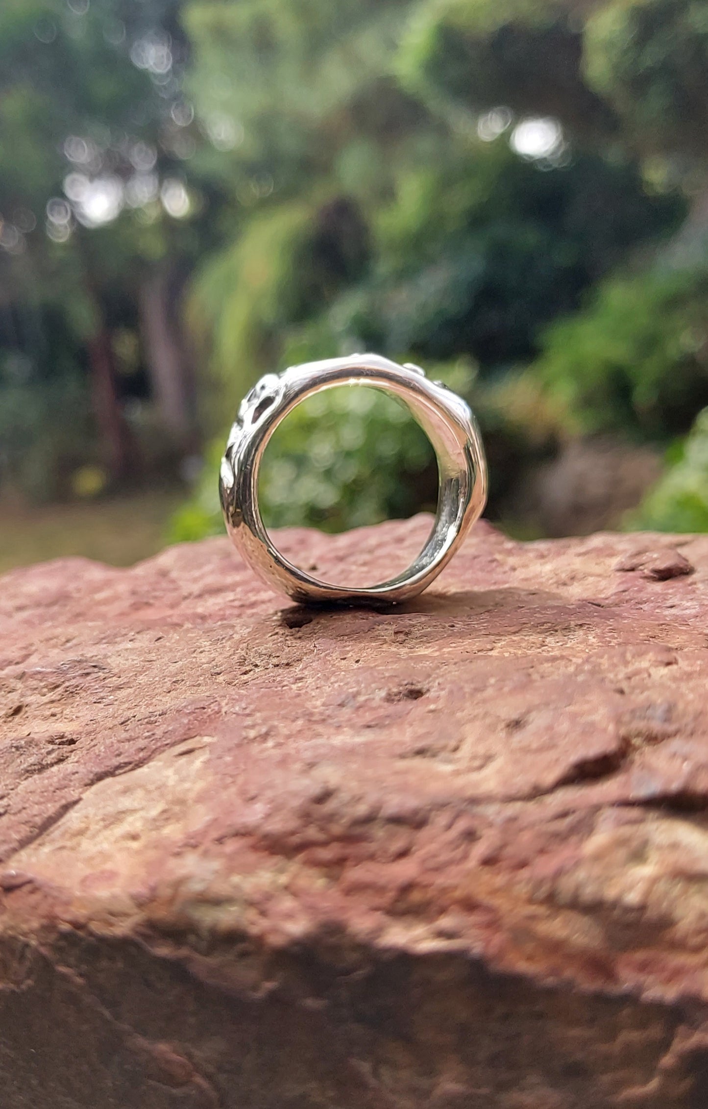 URCHIN Jewellery-'Phat' Urchin Logo Ring. Solid Silver. Hallmarked. Custom Sizes Available. Hand Made in the UK.