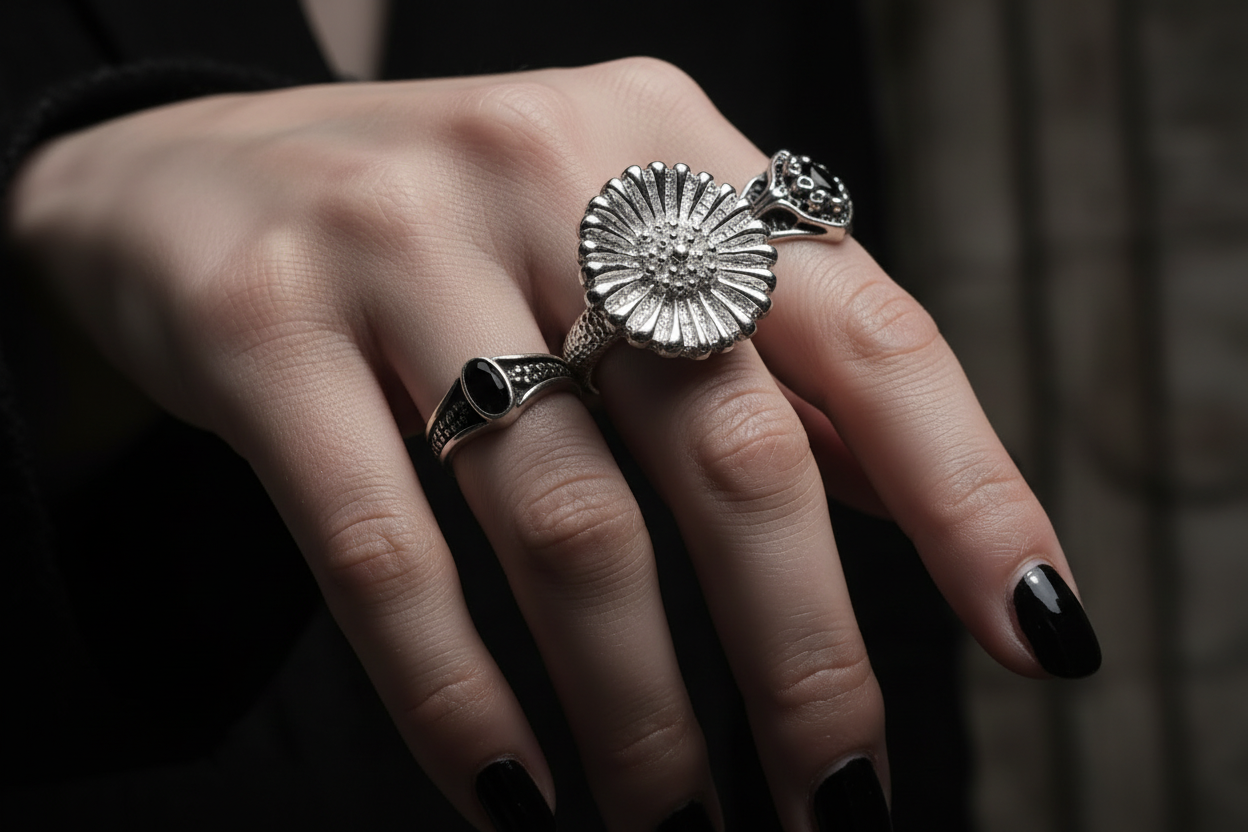 URCHIN Jewellery - 'Daisy' Ring. Hallmarked & Handmade in the UK. Choice of Custom Sizes available.