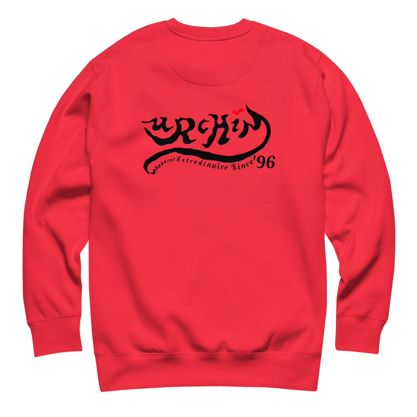 URCHIN-'U STAR' Black Logo. Premium Cotton Sweatshirt. Choice of Colours. Unisex.