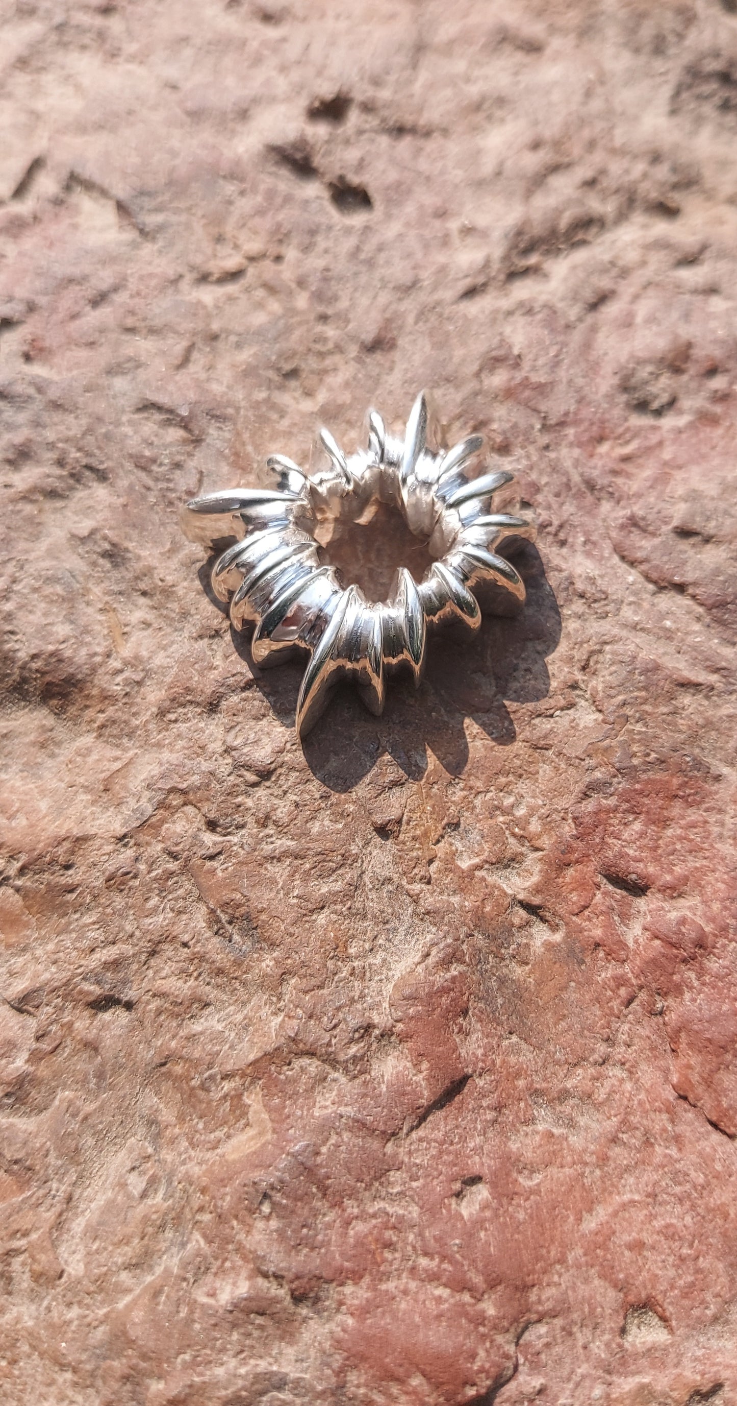URCHIN Jewellery -'Urchin' Pendant. Solid Silver, Hallmarked. Hand-made in UK.