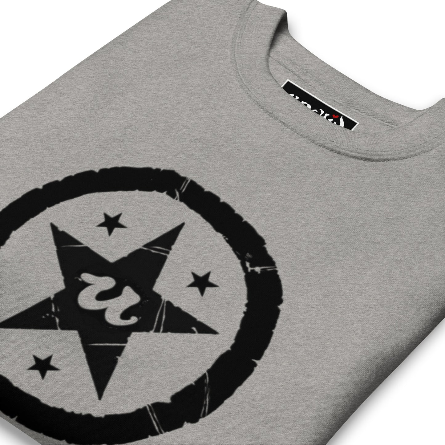 URCHIN-'U STAR' Black Logo. Premium Cotton Sweatshirt. Choice of Colours. Unisex.