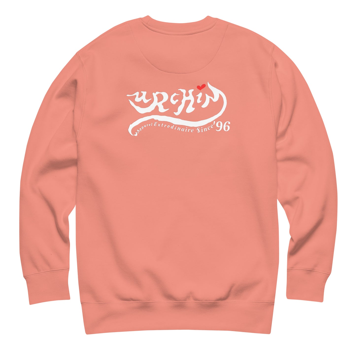 URCHIN 'LOVE U' White Logo. Premium Cotton Sweatshirt. Choice of Colours. Unisex.
