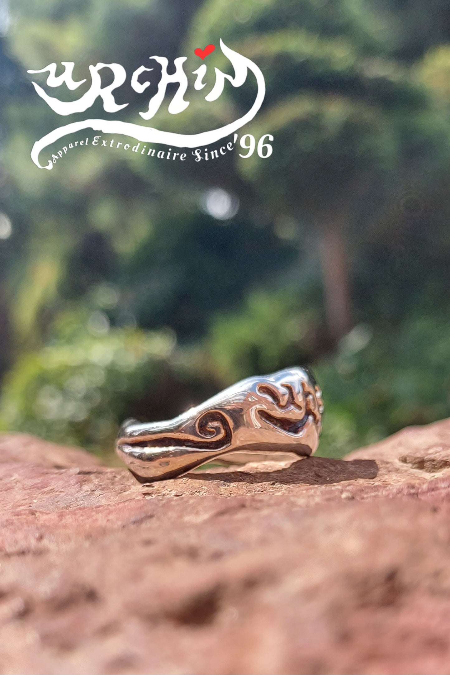 URCHIN Jewellery - 'Skinny' Urchin Logo Ring. Hallmarked. Handmade in the UK. Choice of Custom Sizes available.