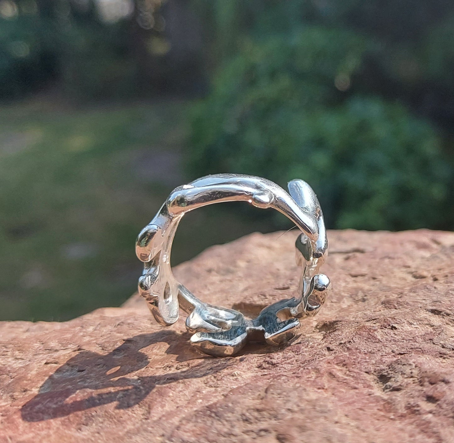 URCHIN Jewellery - 'Wave' Urchin Logo Ring. Hallmarked. Handmade in the UK. Size S