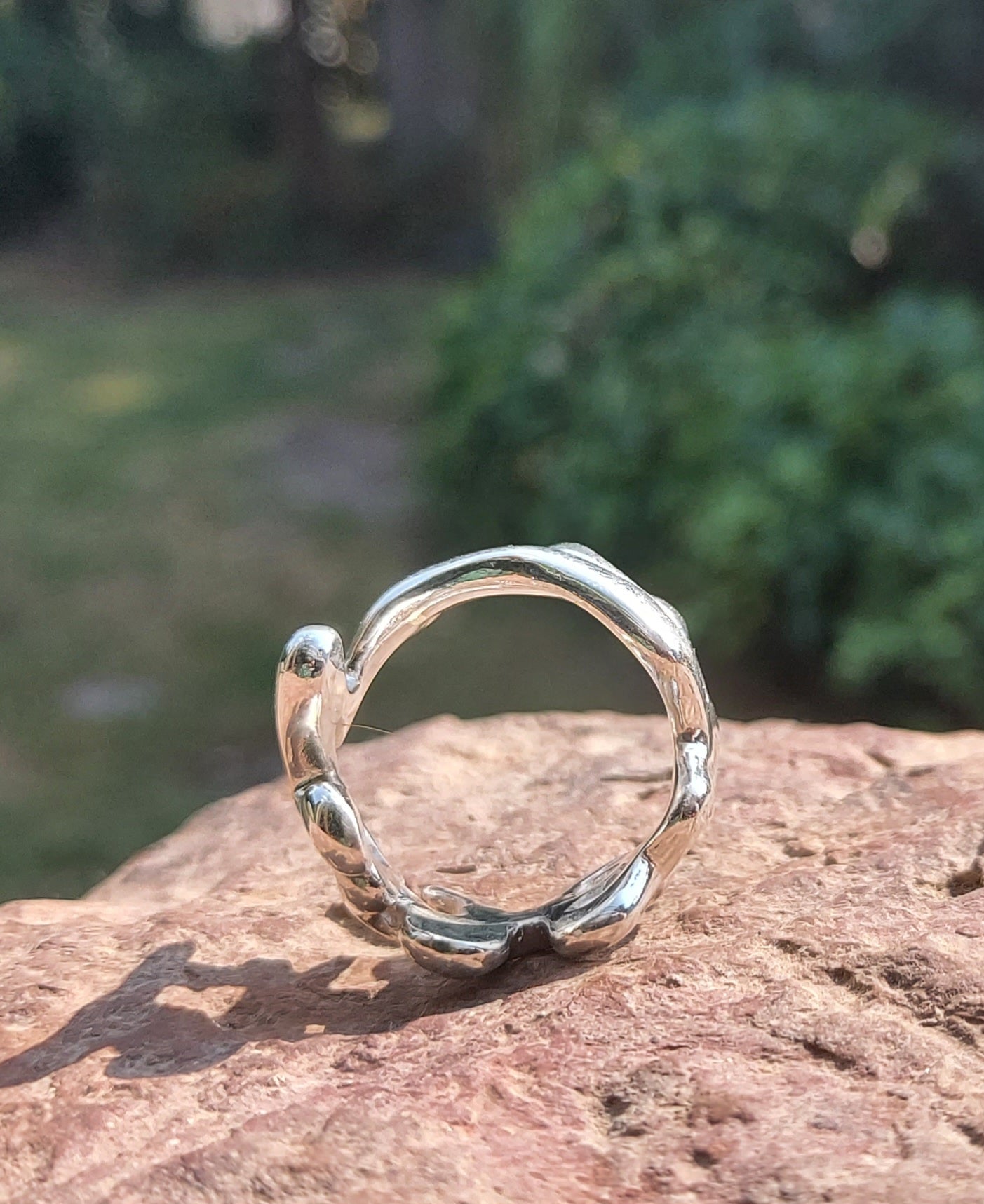 URCHIN Jewellery - 'Wave' Urchin Logo Ring. Hallmarked. Handmade in the UK. Size S
