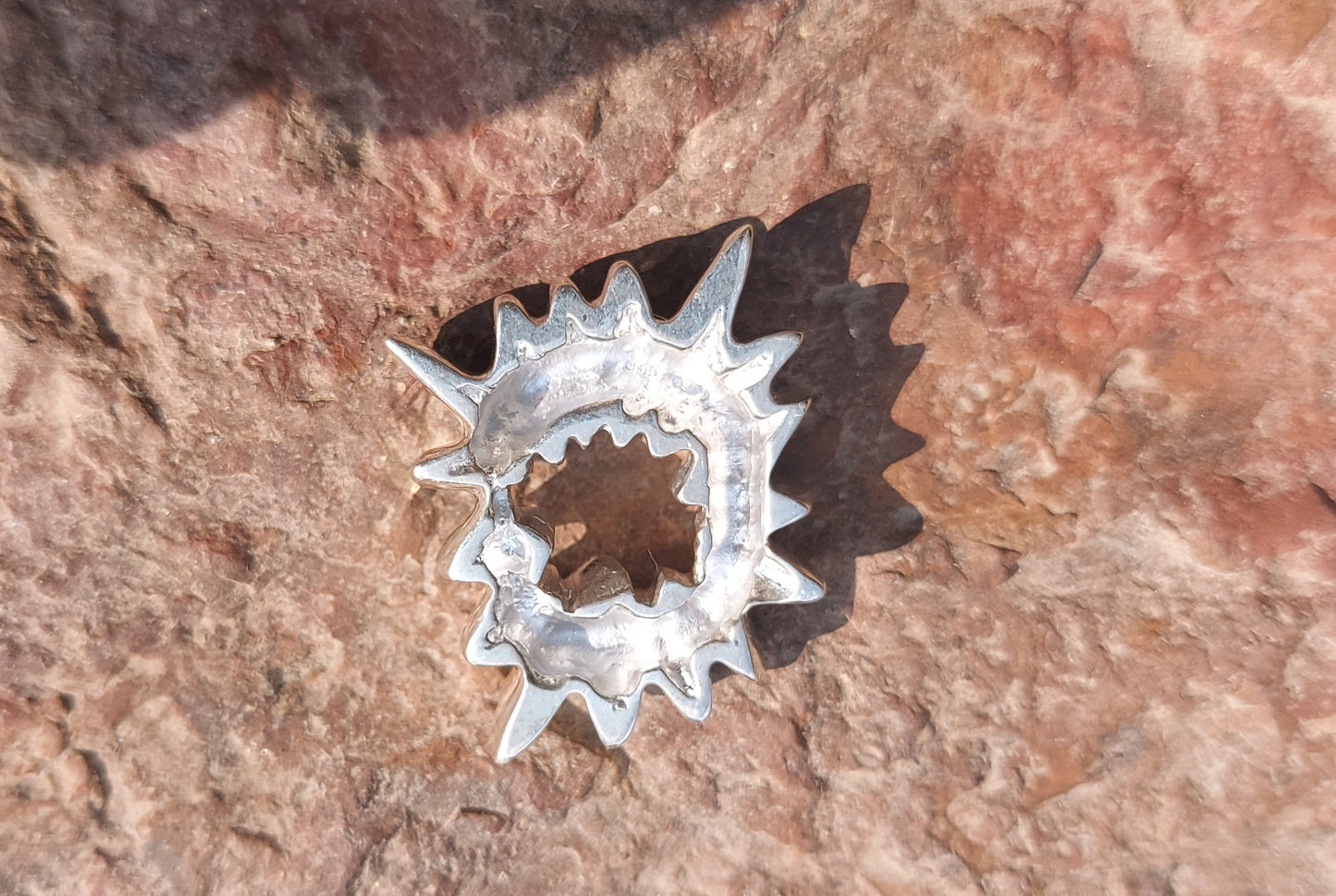 URCHIN Jewellery -'Urchin' Pendant. Solid Silver, Hallmarked. Hand-made in UK.
