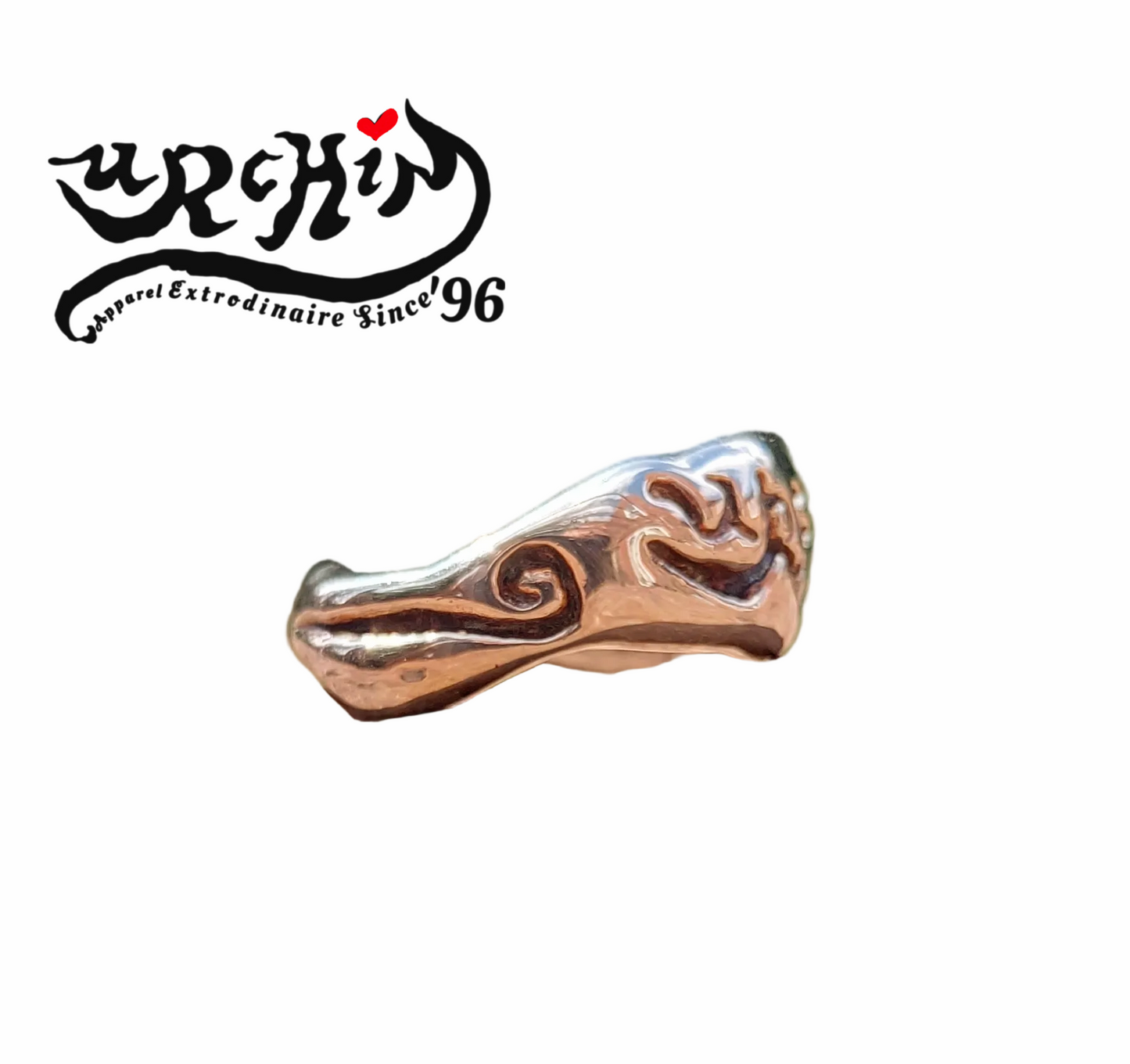 URCHIN Jewellery - 'Skinny' Unisex Urchin Logo Ring. Hallmarked & Handmade in the UK. Choice of Custom Sizes available.