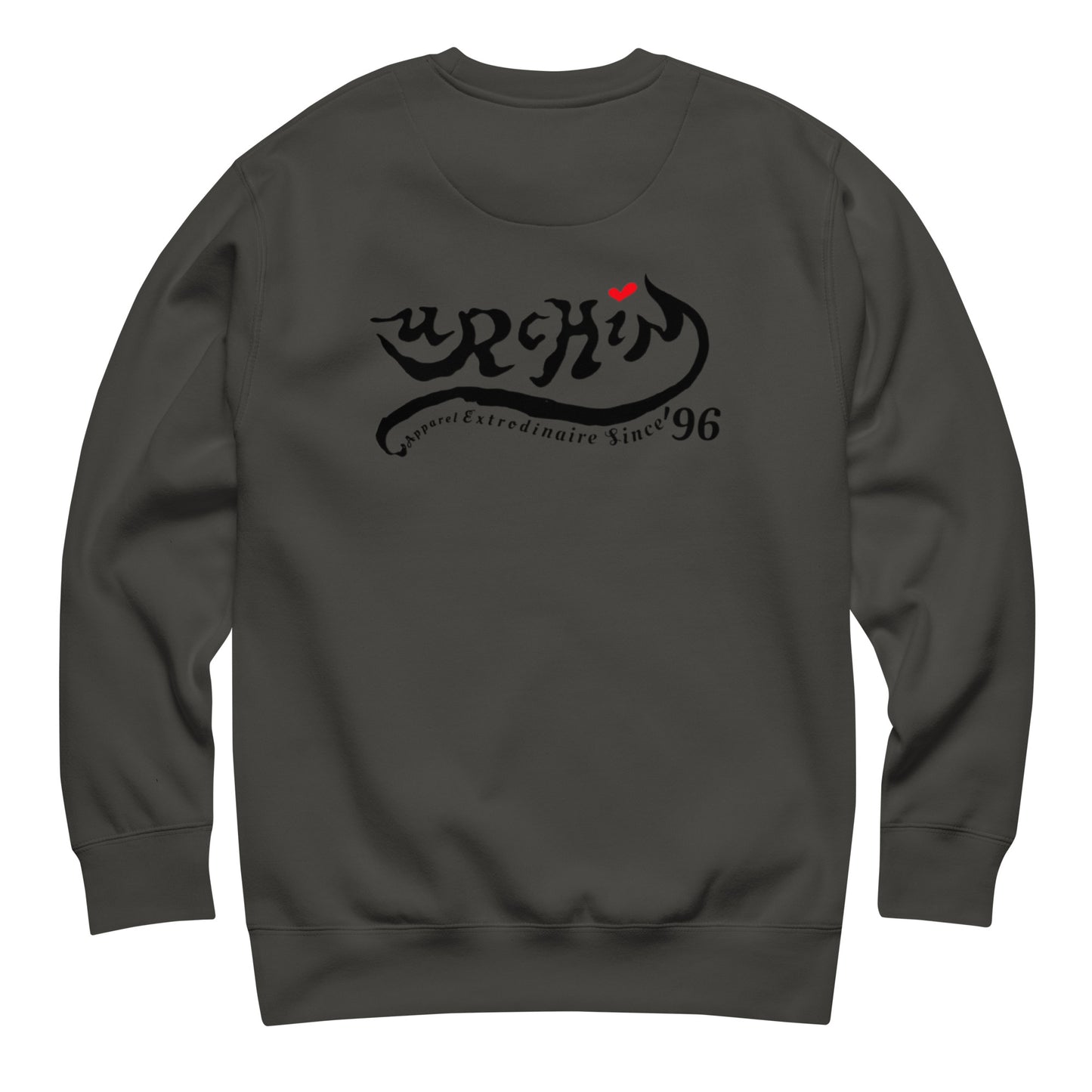 URCHIN-'U STAR' Black Logo. Premium Cotton Sweatshirt. Choice of Colours. Unisex.