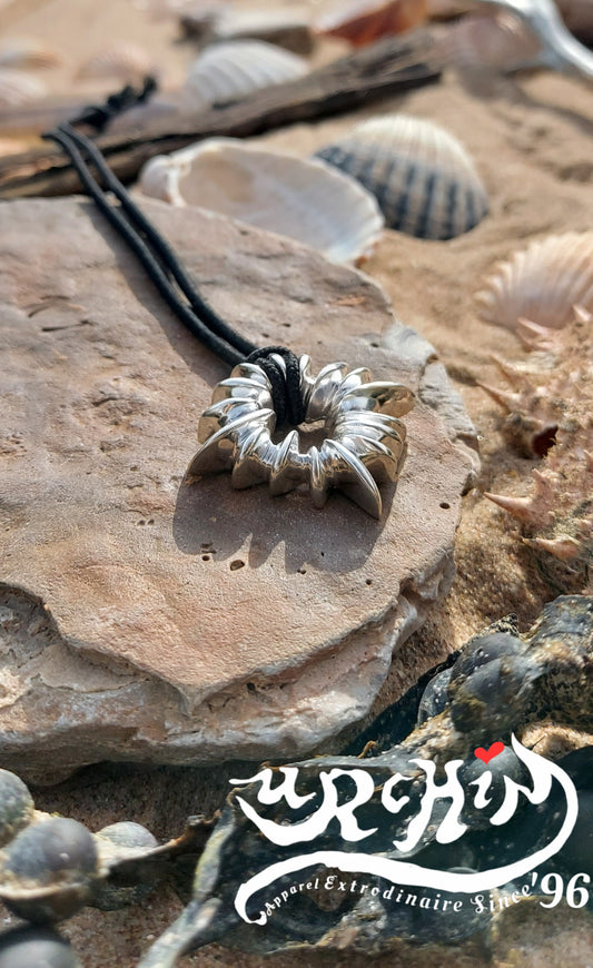 URCHIN Jewellery -'Urchin' Pendant. Solid Silver, Hallmarked. Hand-made in UK.