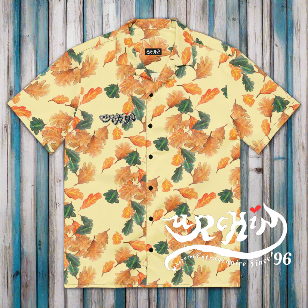URCHIN 'U OAK' ( Yellow ) Unisex button shirt. Multiple Sizes.