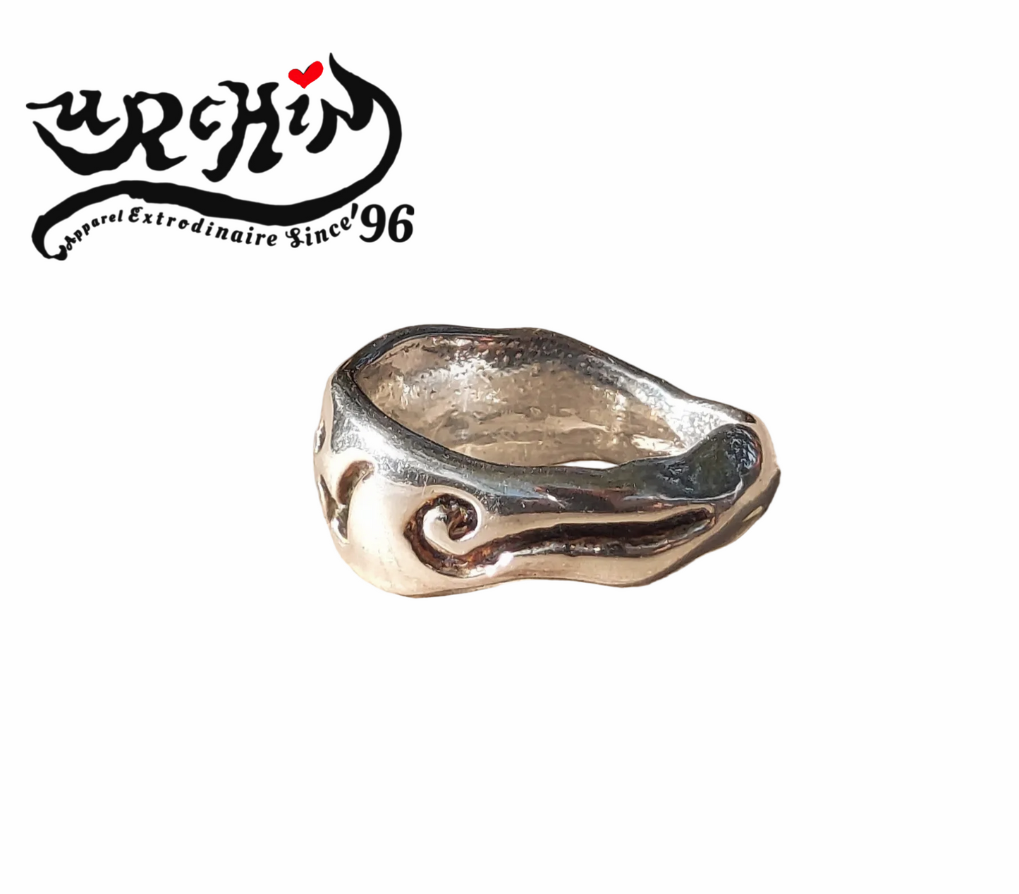 URCHIN Jewellery - 'Skinny' Unisex Urchin Logo Ring. Hallmarked & Handmade in the UK. Choice of Custom Sizes available.