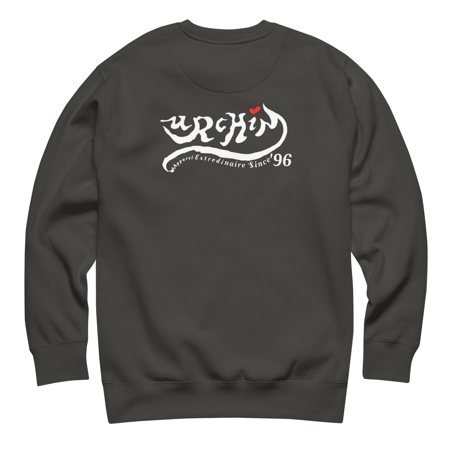URCHIN 'LOVE U' White Logo. Premium Cotton Sweatshirt. Choice of Colours. Unisex.