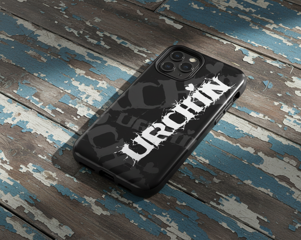 URCHIN.URBAN LOGO. Black. Tough Case for iPhone®