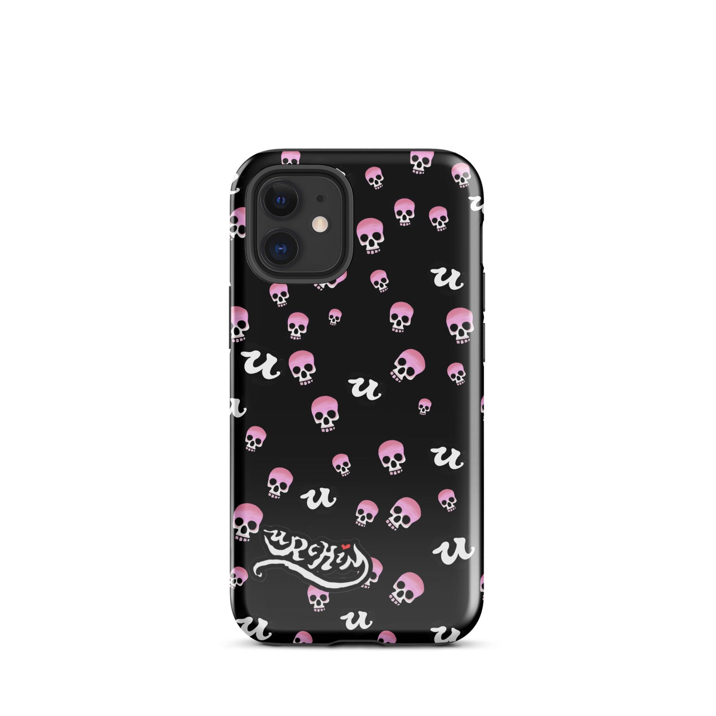 URCHIN Phone Protector. 'PINK SKULLS' Tough Case for iPhone®. Choice of Models.