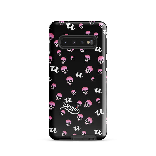 URCHIN Phone Protector 'PINK SKULLS'. Tough case for Samsung®