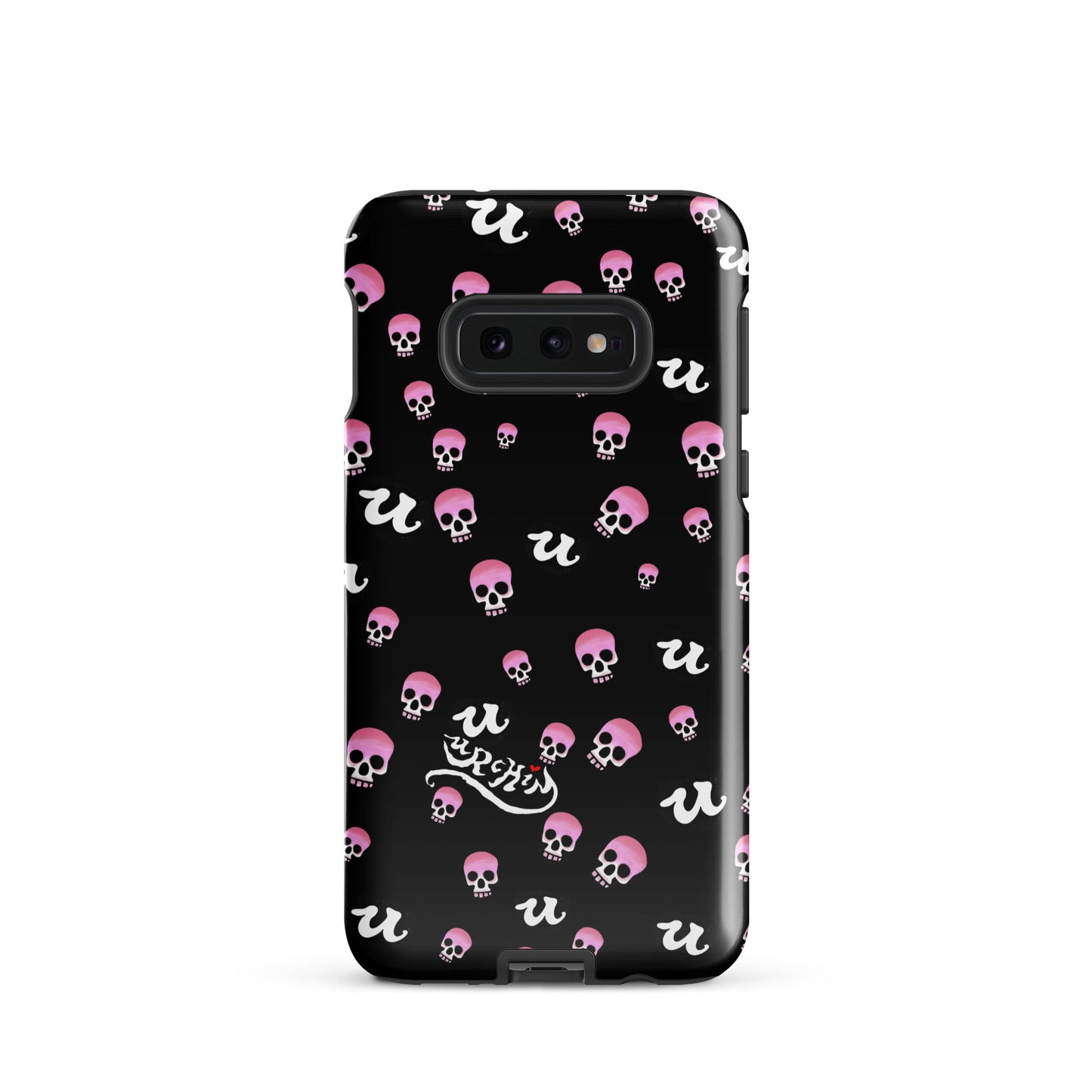 URCHIN Phone Protector 'PINK SKULLS'. Tough case for Samsung®