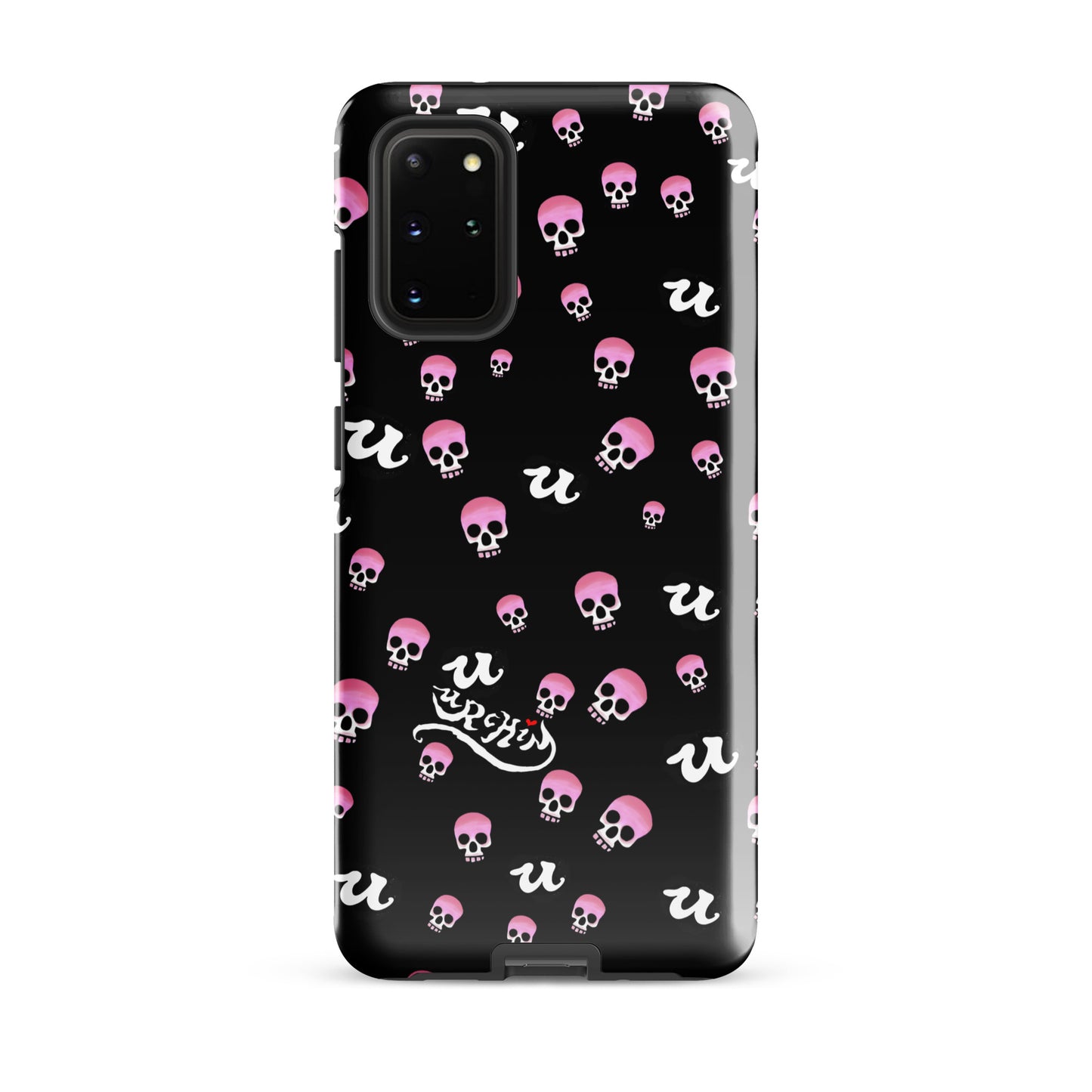 URCHIN Phone Protector 'PINK SKULLS'. Tough case for Samsung®