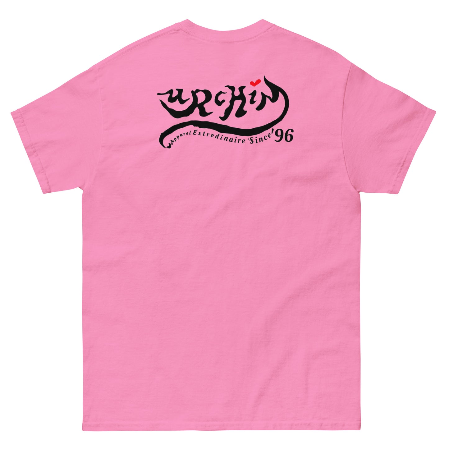 URCHIN -'U STAR' Black Logo. Cotton T Shirt. Choice of Colours. Unisex.