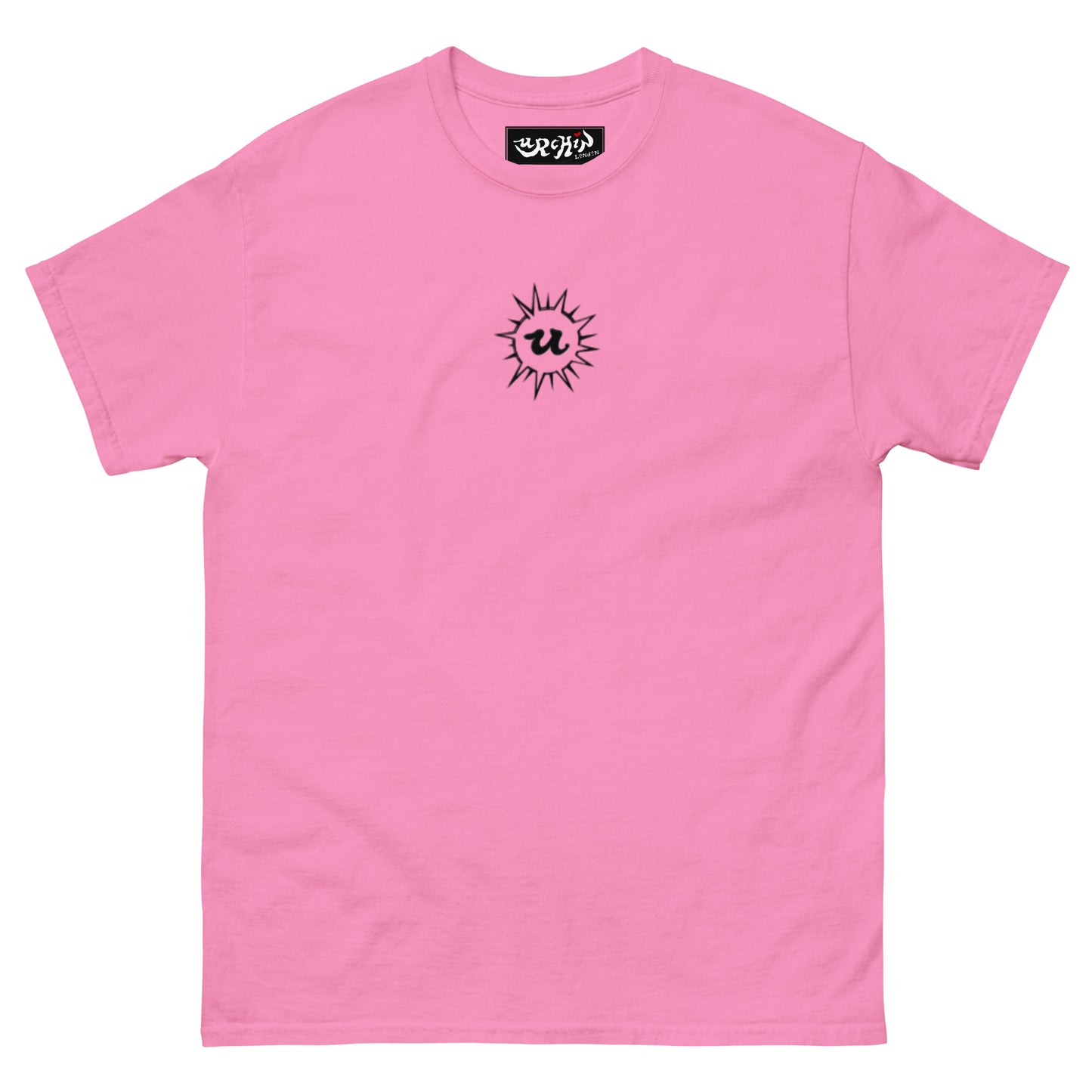 URCHIN 'U' URCHIN 2024 logo. Black. T Shirt. Choice of Colours. Unisex.