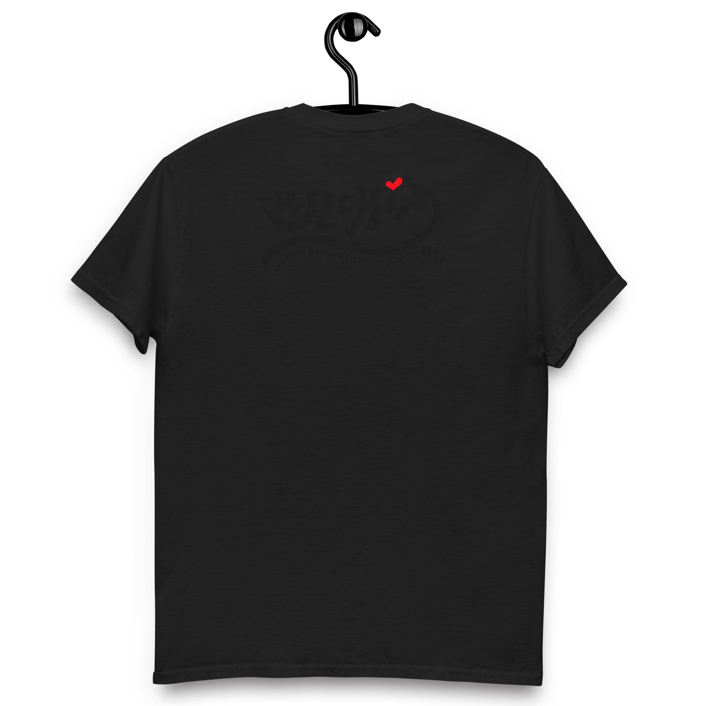 URCHIN-'LOVE U' Black Logo. Unisex Cotton T Shirt. Choice of Colours. Choice of Sizes.
