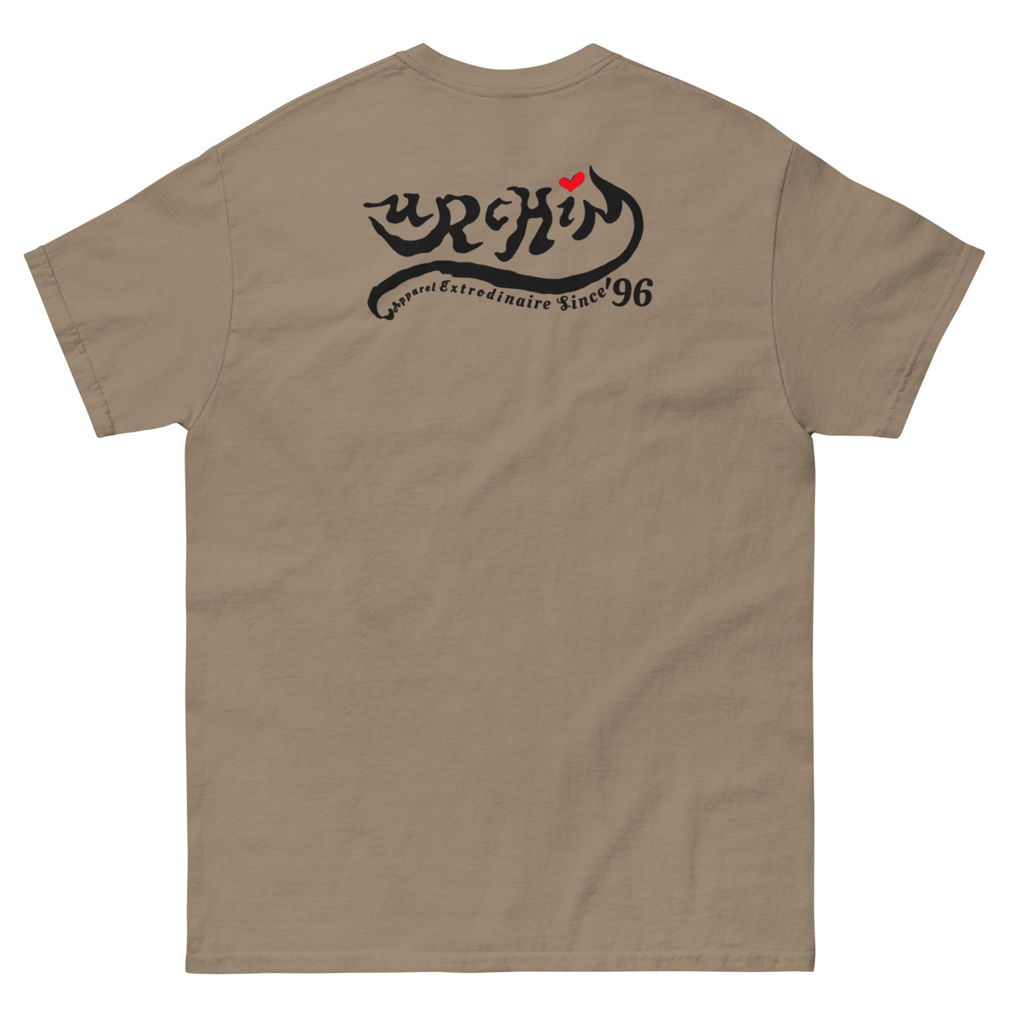 URCHIN -'Mountain Sunrise' Urchin Logo. Cotton T Shirt. Choice of Colours. Unisex.