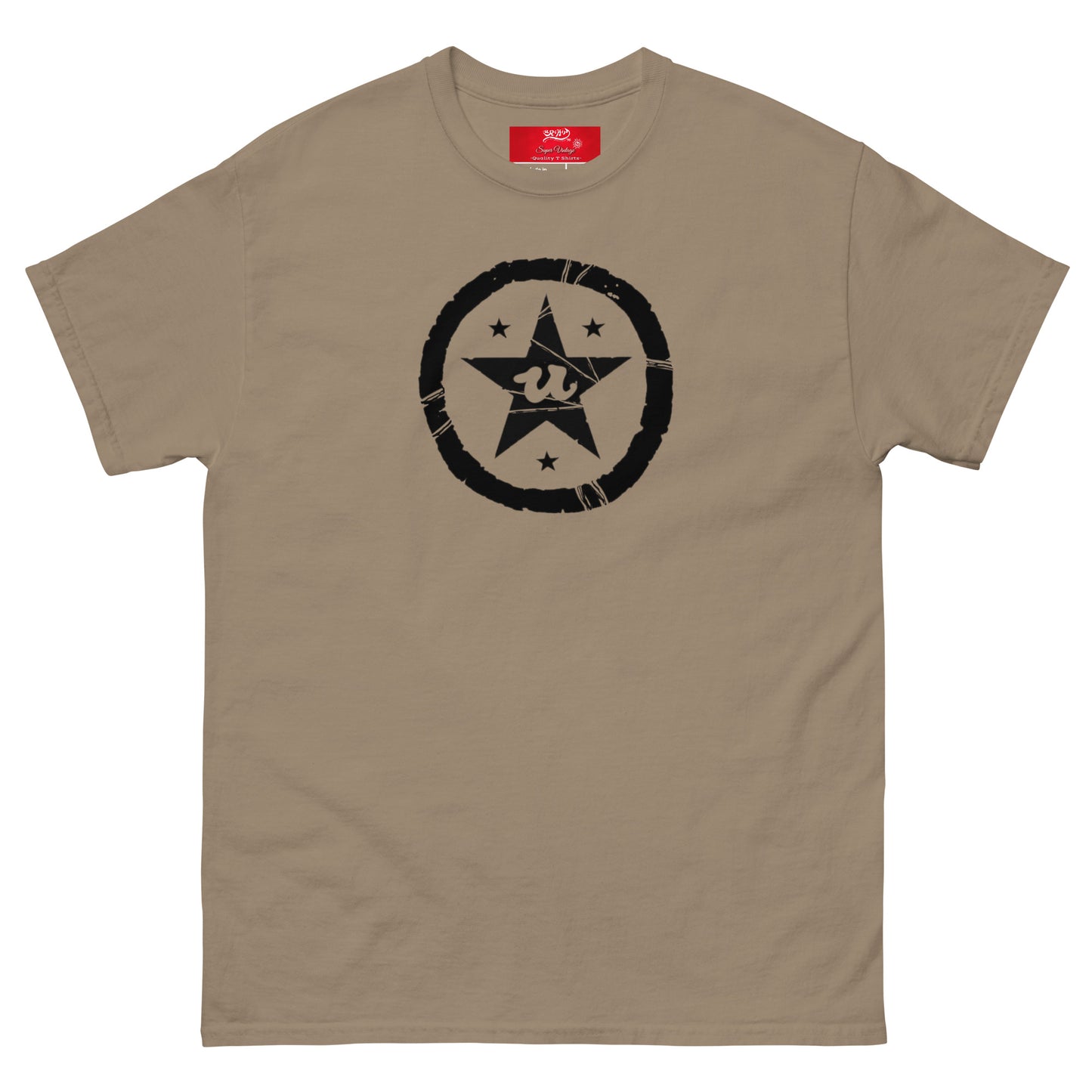 URCHIN -'U STAR' Black Logo. Cotton T Shirt. Choice of Colours. Unisex.