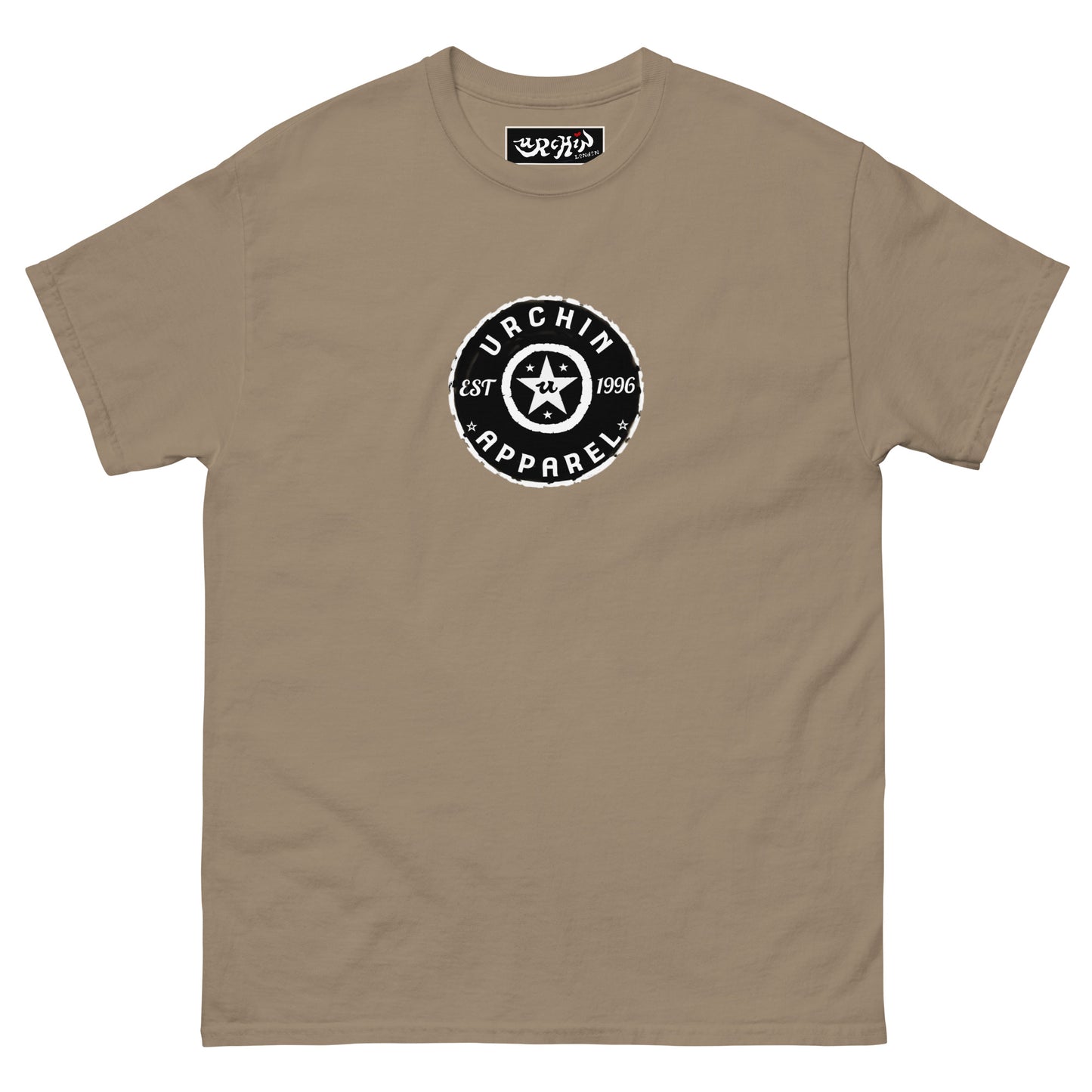 URCHIN 'Urchin Apparel U Star' B &W Logo. Choice of Colours. Unisex.