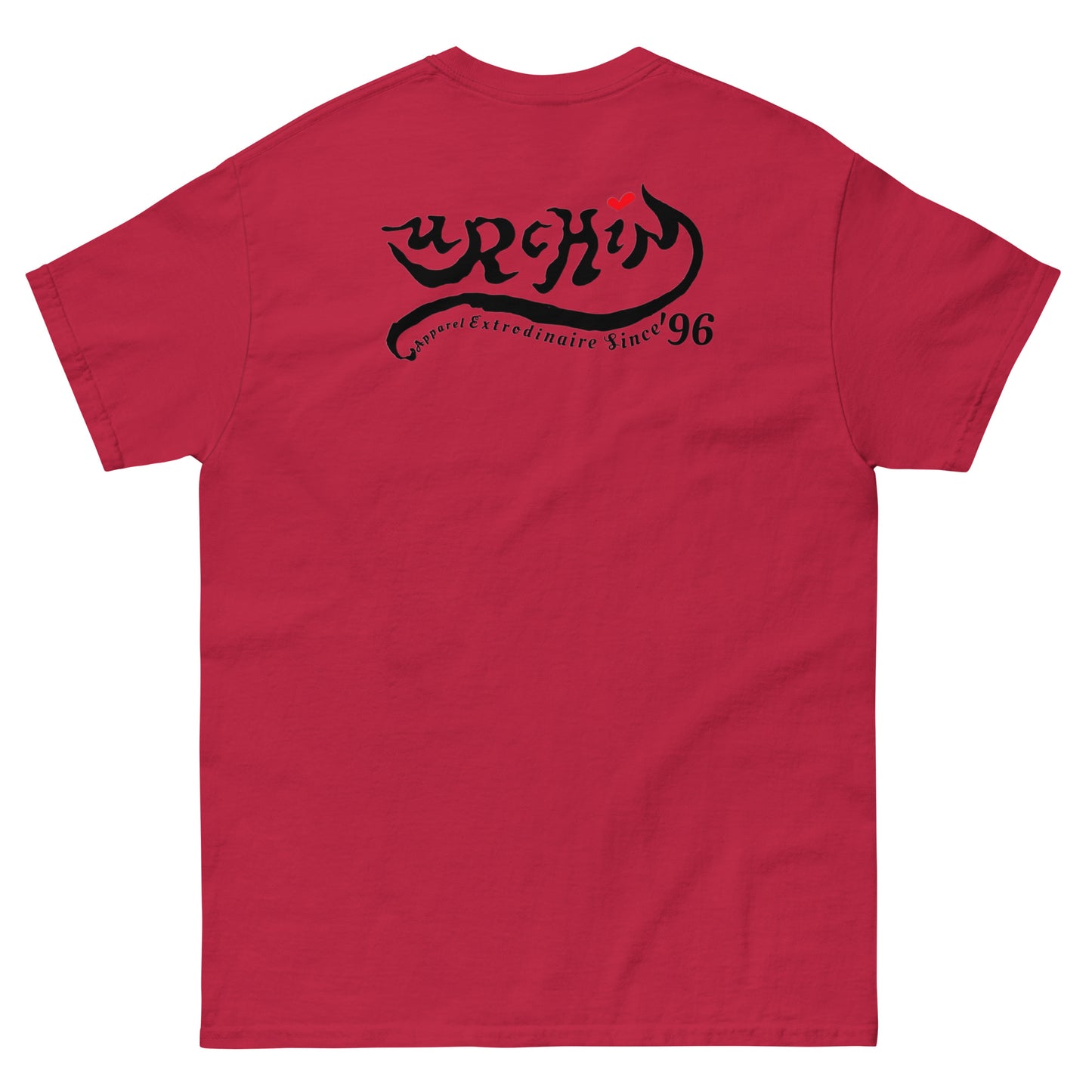 URCHIN -'U STAR' Black Logo. Cotton T Shirt. Choice of Colours. Unisex.