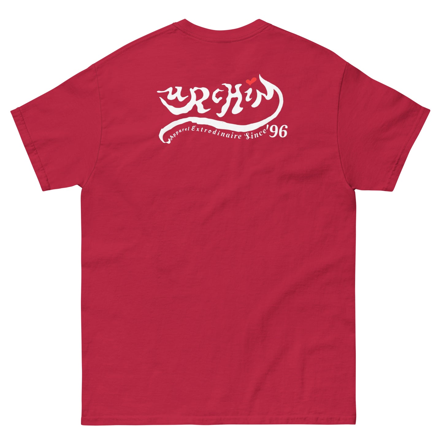 URCHIN-'U URCHIN' Original Urchin 1996 White Logo. Cotton T Shirt. Choice of Colours. Unisex