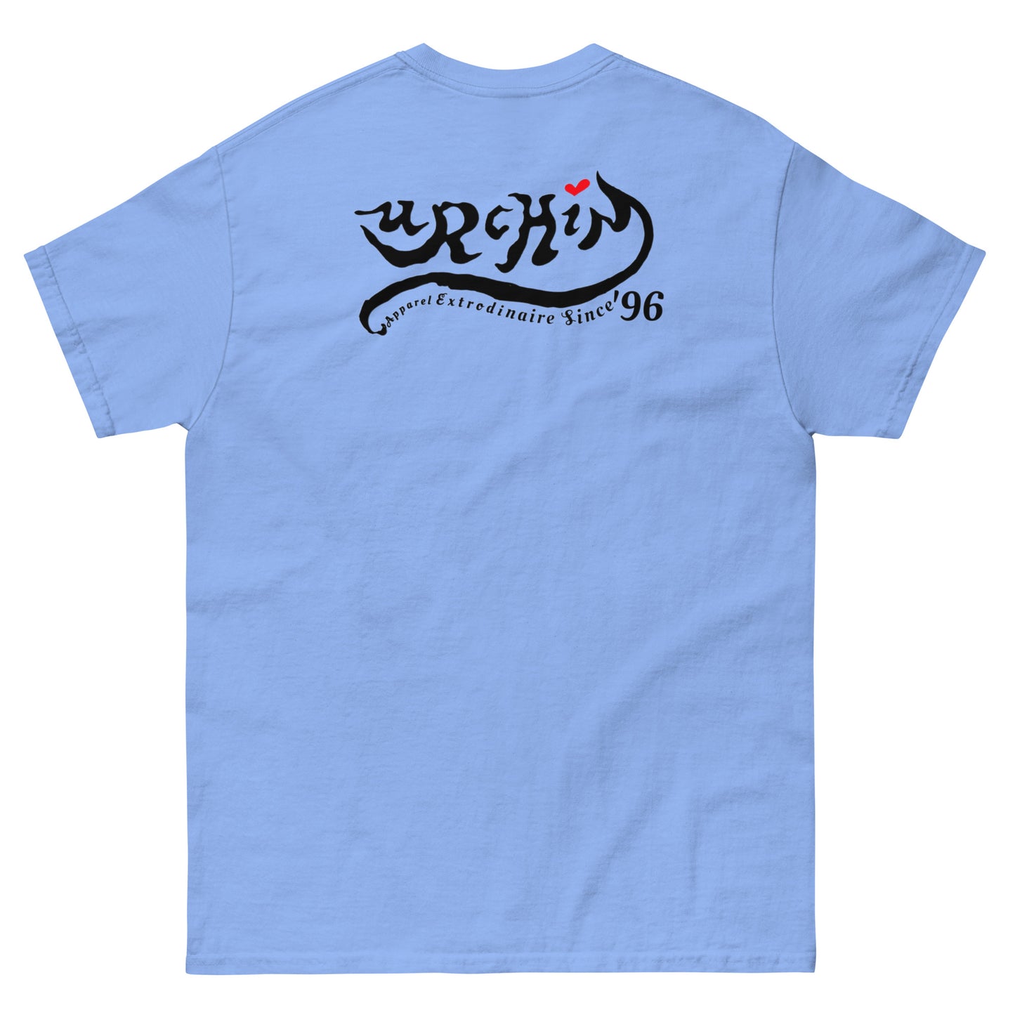URCHIN -'U STAR' Black Logo. Cotton T Shirt. Choice of Colours. Unisex.