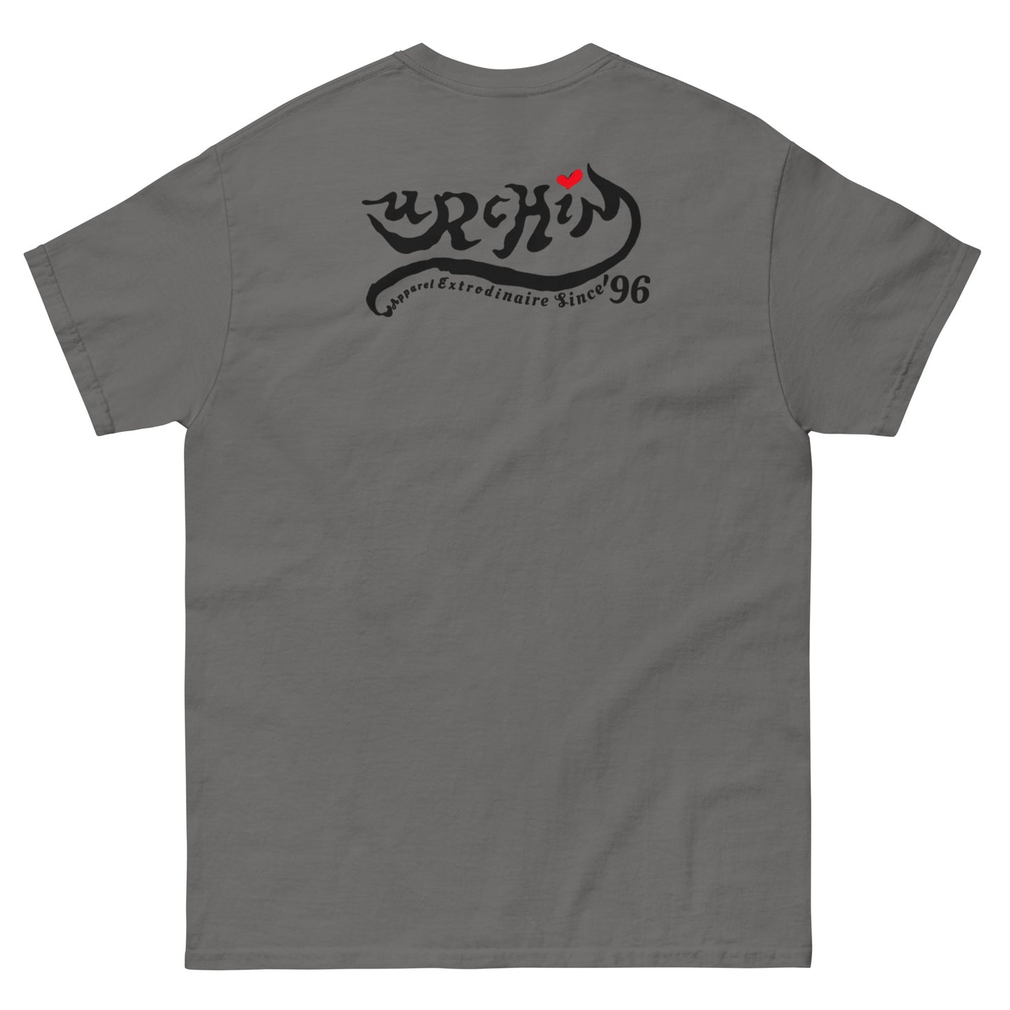 URCHIN 'U' URCHIN 2024 logo. Black. T Shirt. Choice of Colours. Unisex.