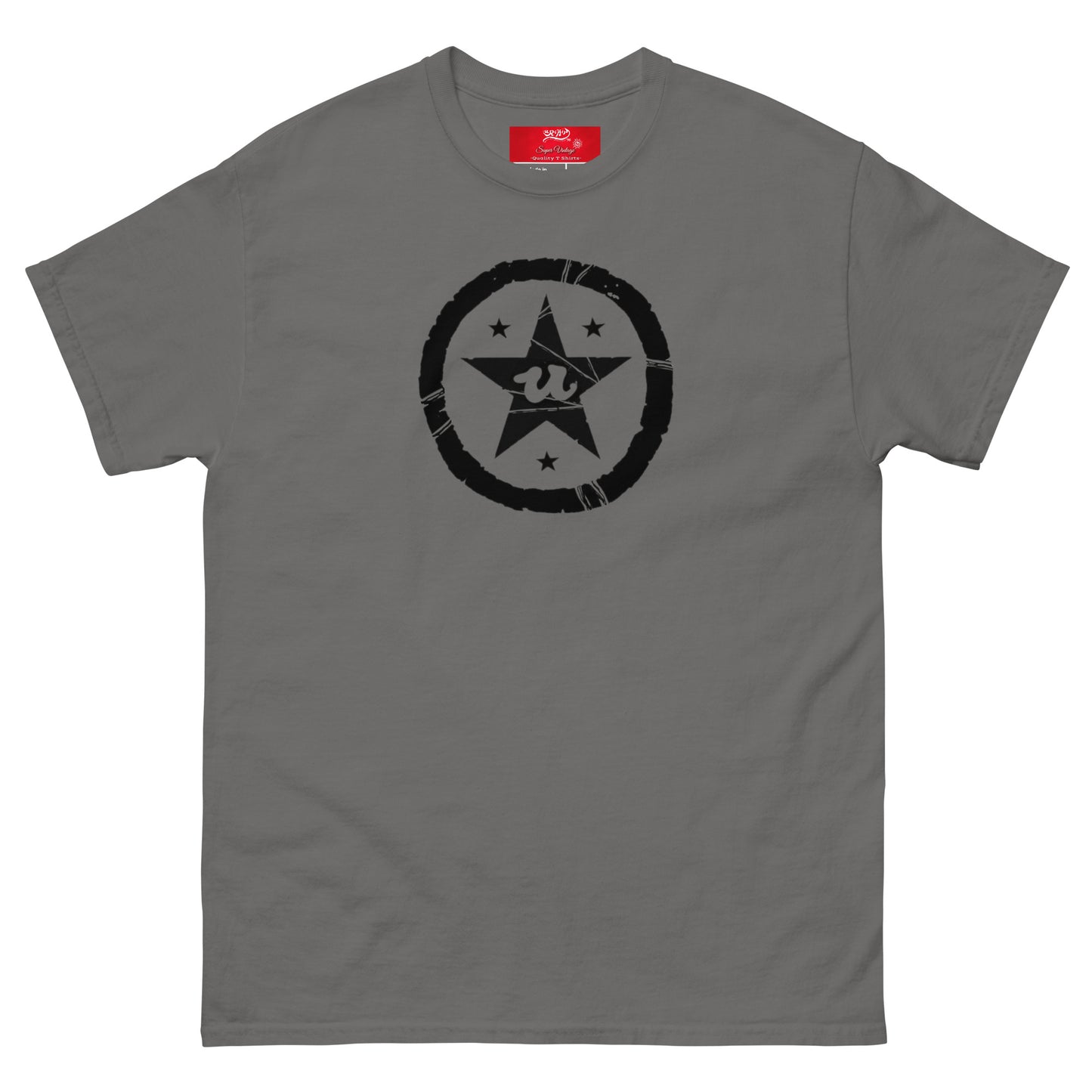 URCHIN -'U STAR' Black Logo. Cotton T Shirt. Choice of Colours. Unisex.