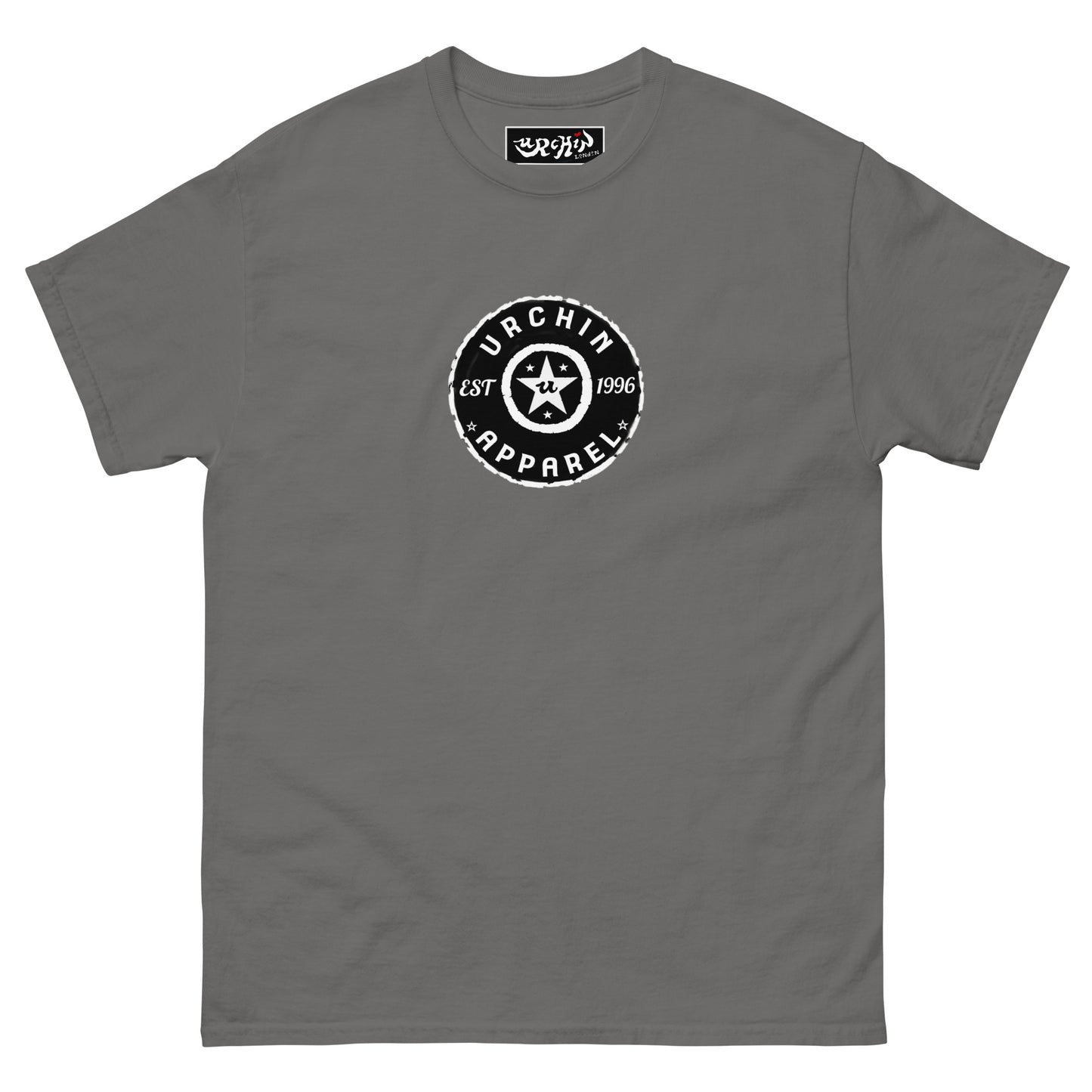 URCHIN 'Urchin Apparel U Star' B &W Logo. Choice of Colours. Unisex.