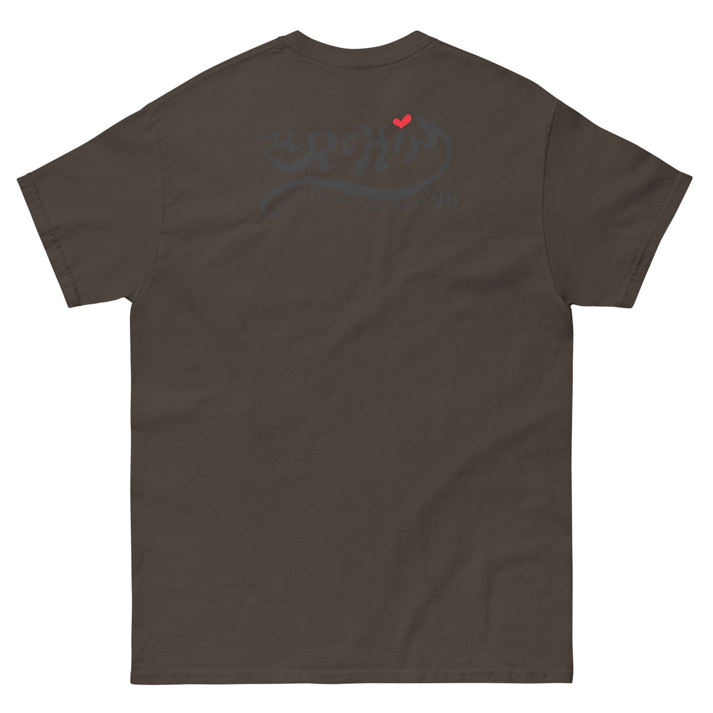 URCHIN -'SURFER SUNRISE'. Round. Cotton T Shirt. Choice of Colours. Unisex.