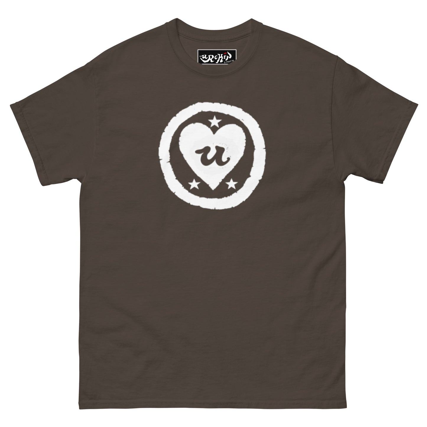 URCHIN-'LOVE U' White Logo. Cotton T Shirt. Choice of Colours. Unisex