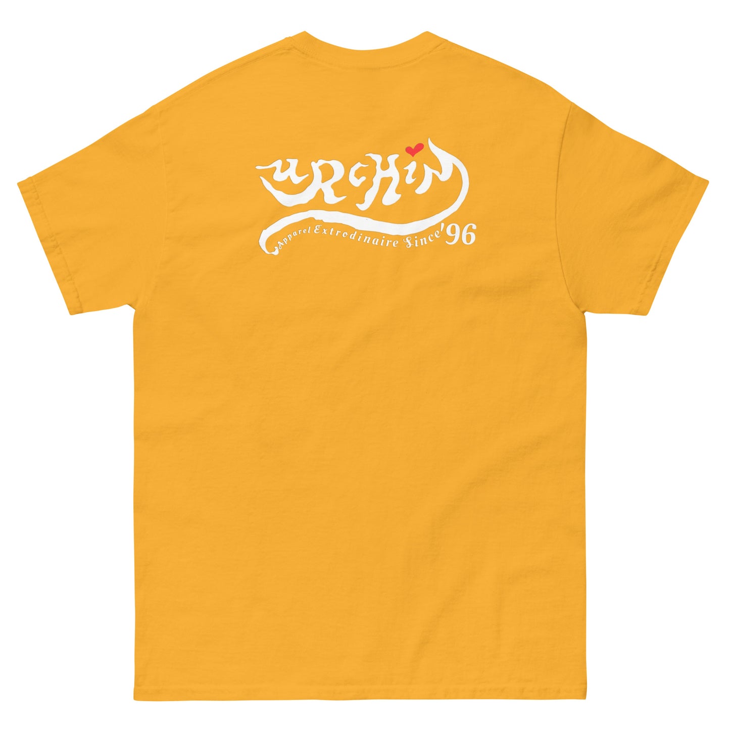 URCHIN-'LOVE U' White Logo. Cotton T Shirt. Choice of Colours. Unisex