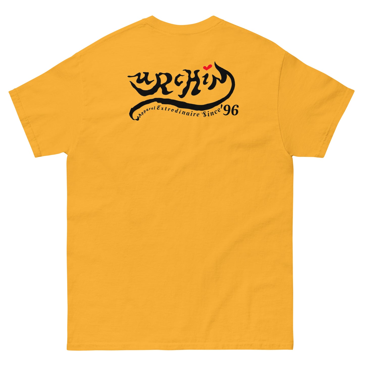 URCHIN -'U STAR' Black Logo. Cotton T Shirt. Choice of Colours. Unisex.