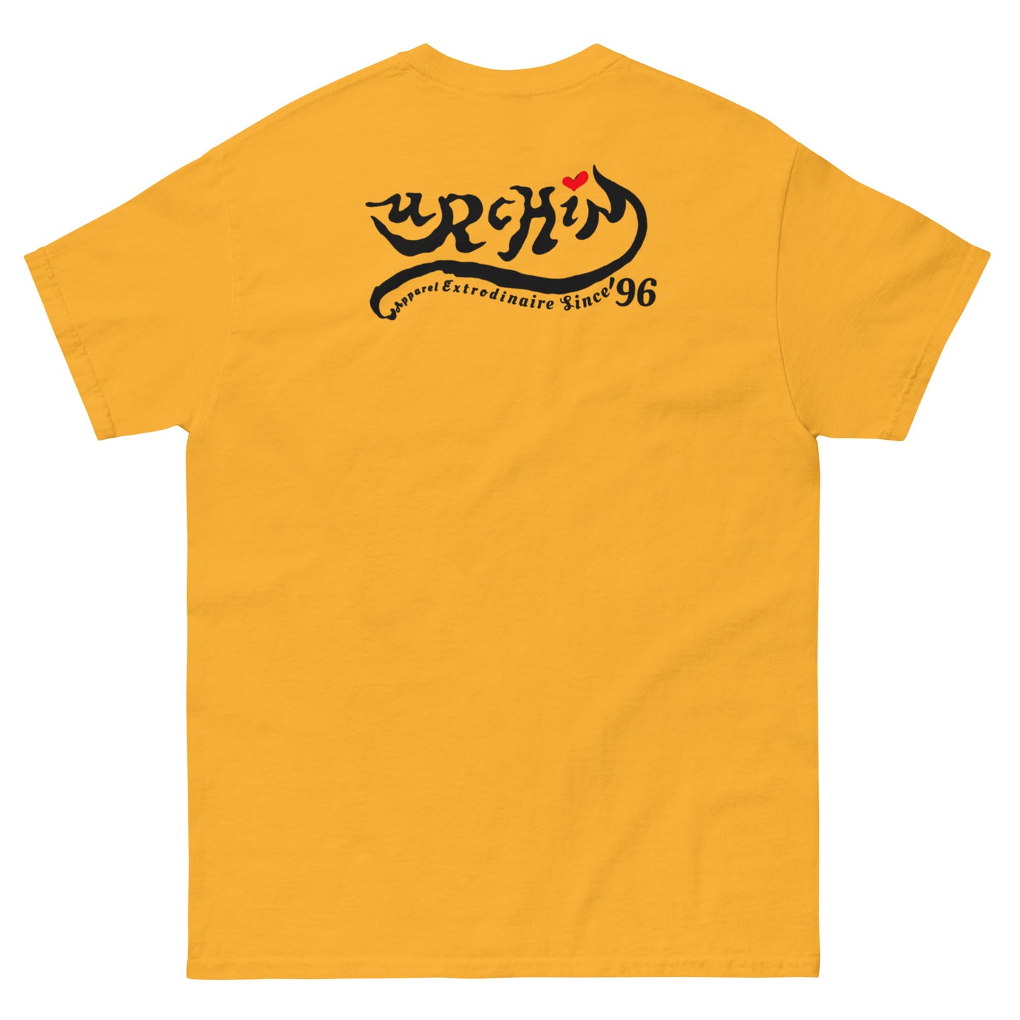 URCHIN 'U' URCHIN 2024 logo. Black. T Shirt. Choice of Colours. Unisex.